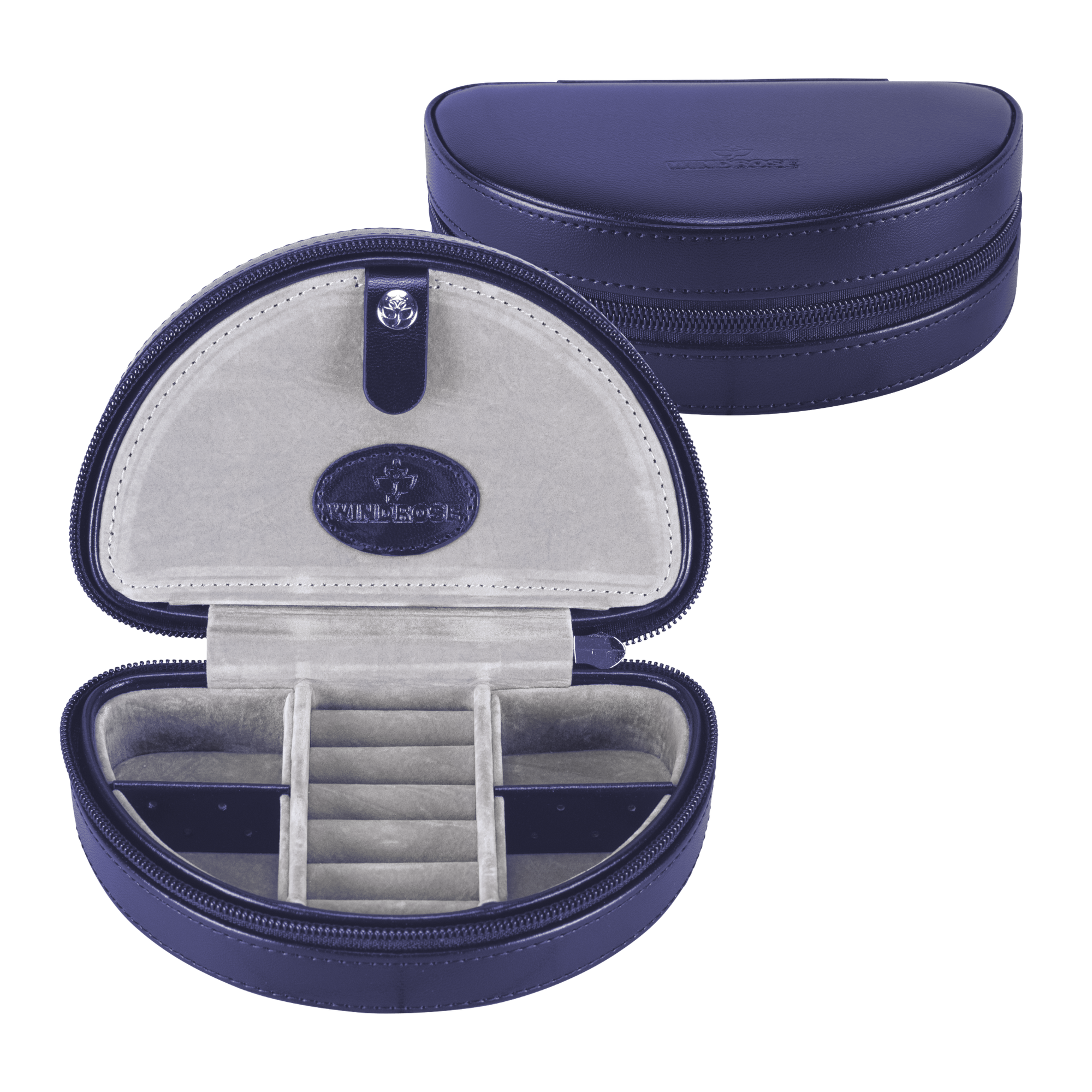 Small jewelry case with zipper Merino Moda / dark blue