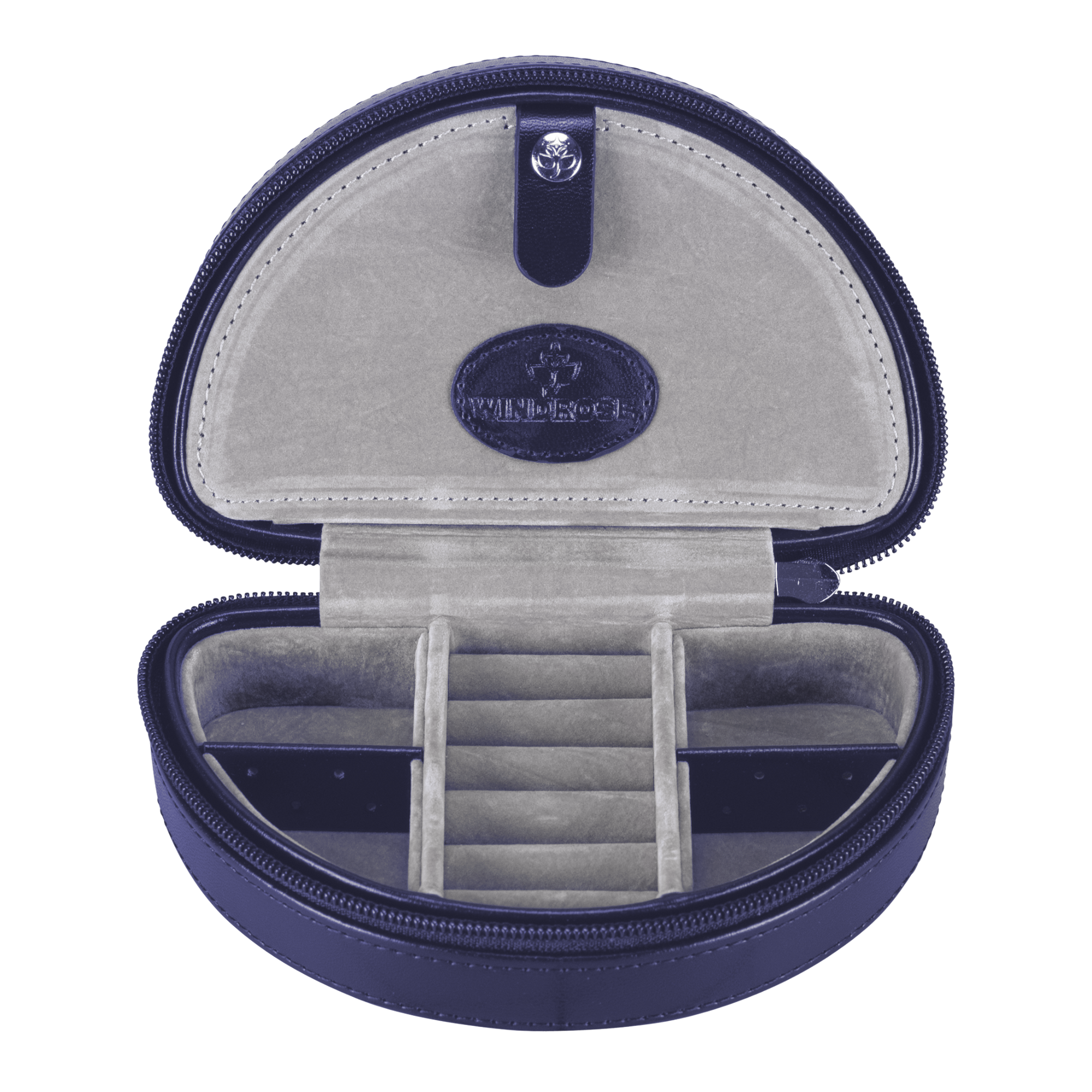 Small jewelry case with zipper Merino Moda / dark blue