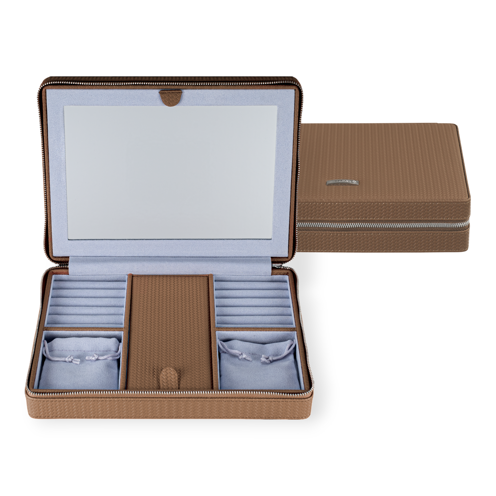 Reissverschluss Schmuckbox Corbello / mocca