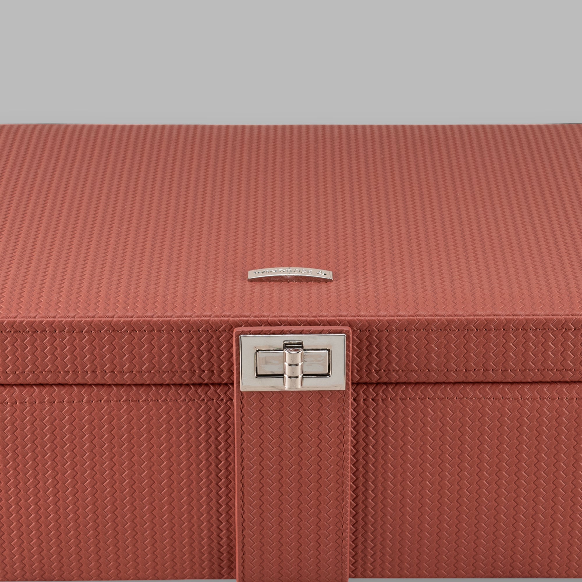 Jewelry case L with insert Corbello / terracotta