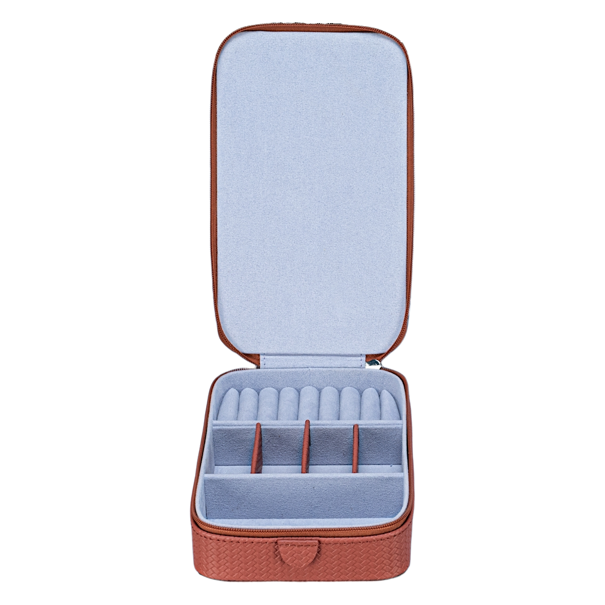 Jewelry case XL with travel case Corbello / terracotta
