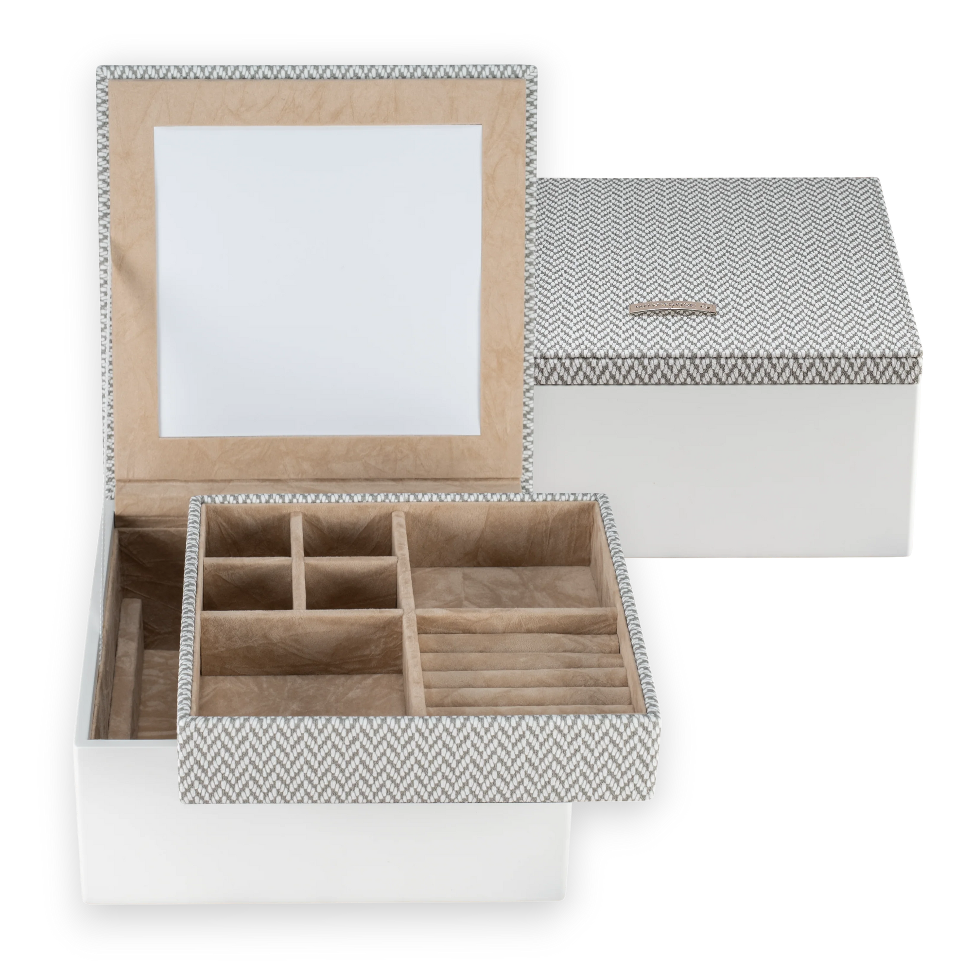 Jewelry box small Calma / white