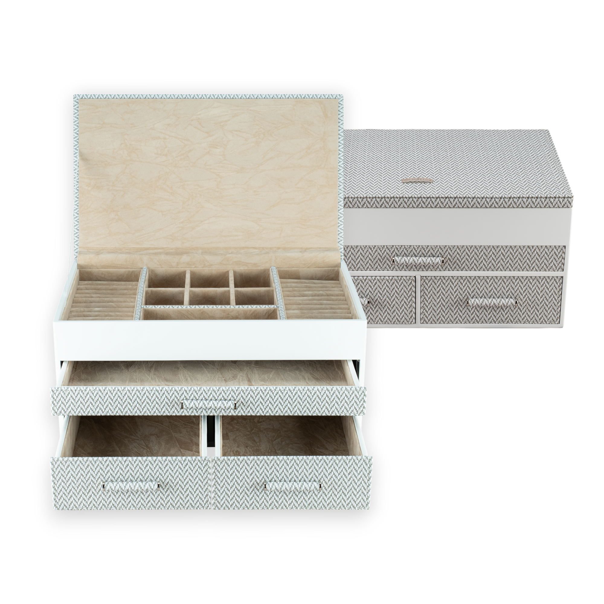 Jewelry box large Calma / white