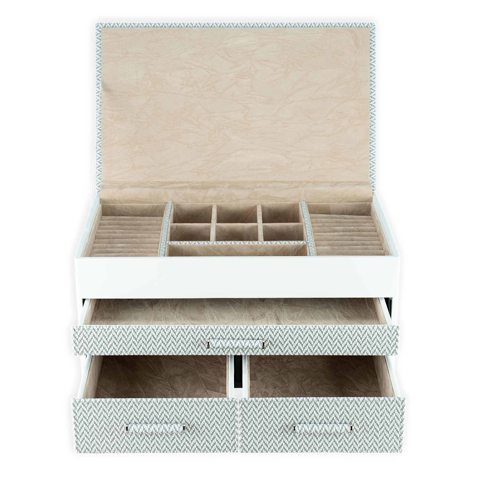 Jewelry box large Calma / white