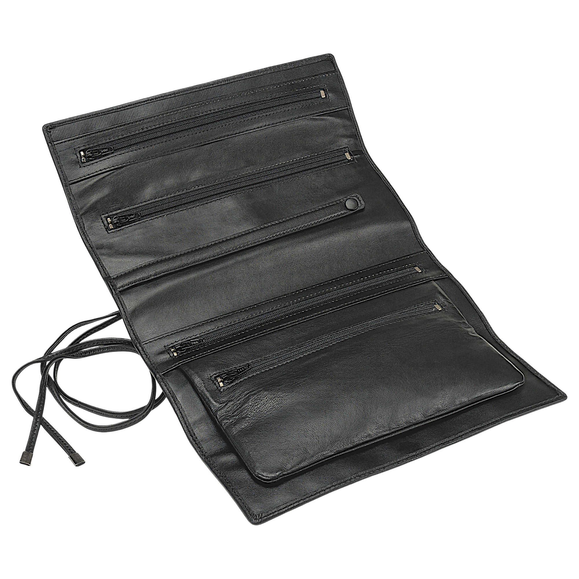 Jewelry roll nappa / black (full cowhide)