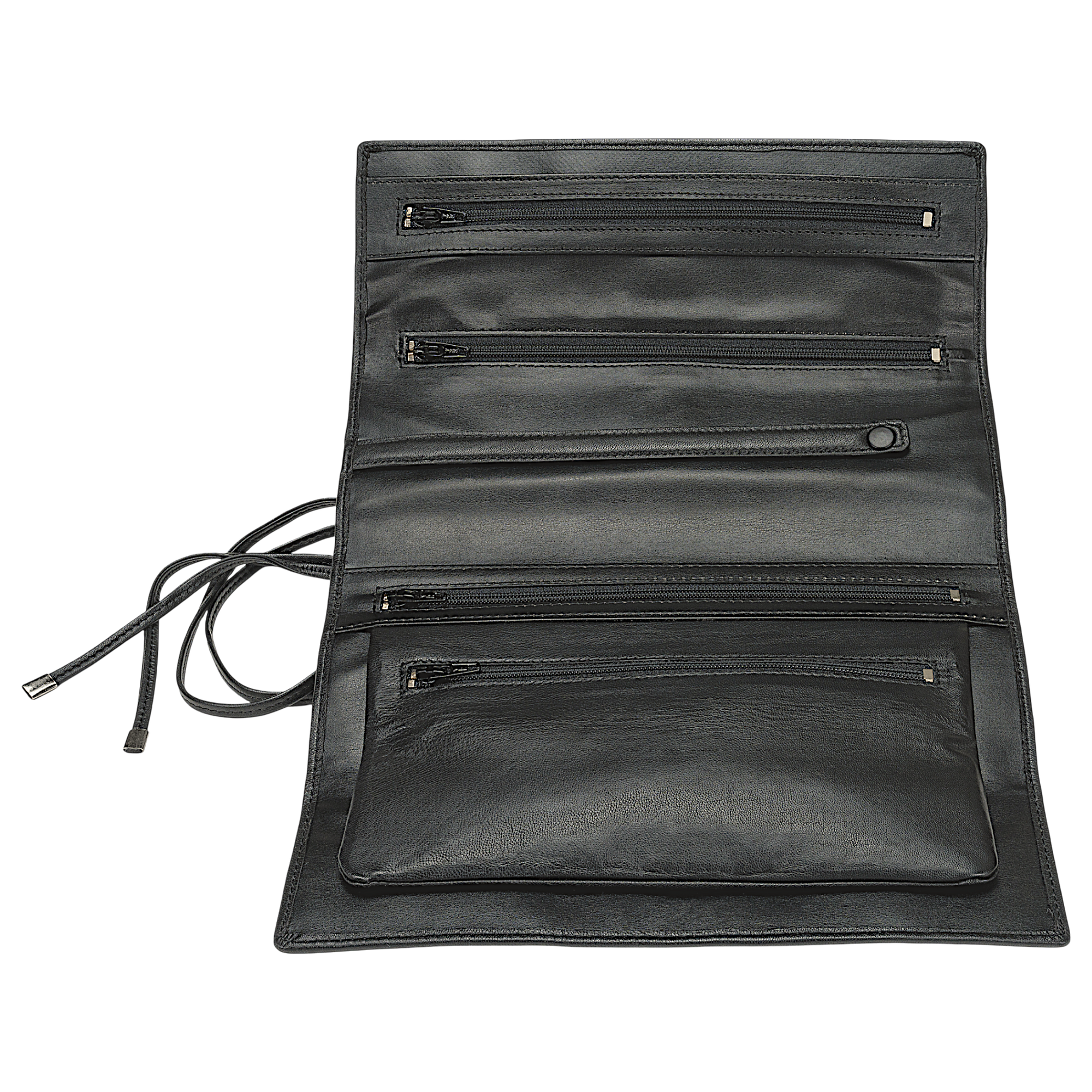 Jewelry roll nappa / black (full cowhide)