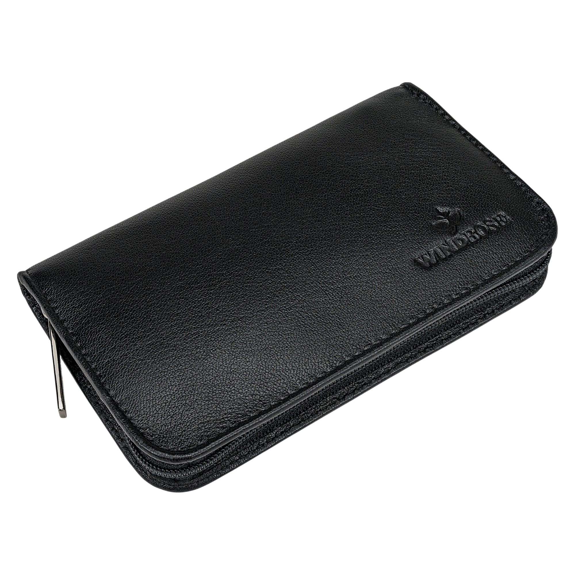 7-piece manicure case Nappa / black (full cowhide)