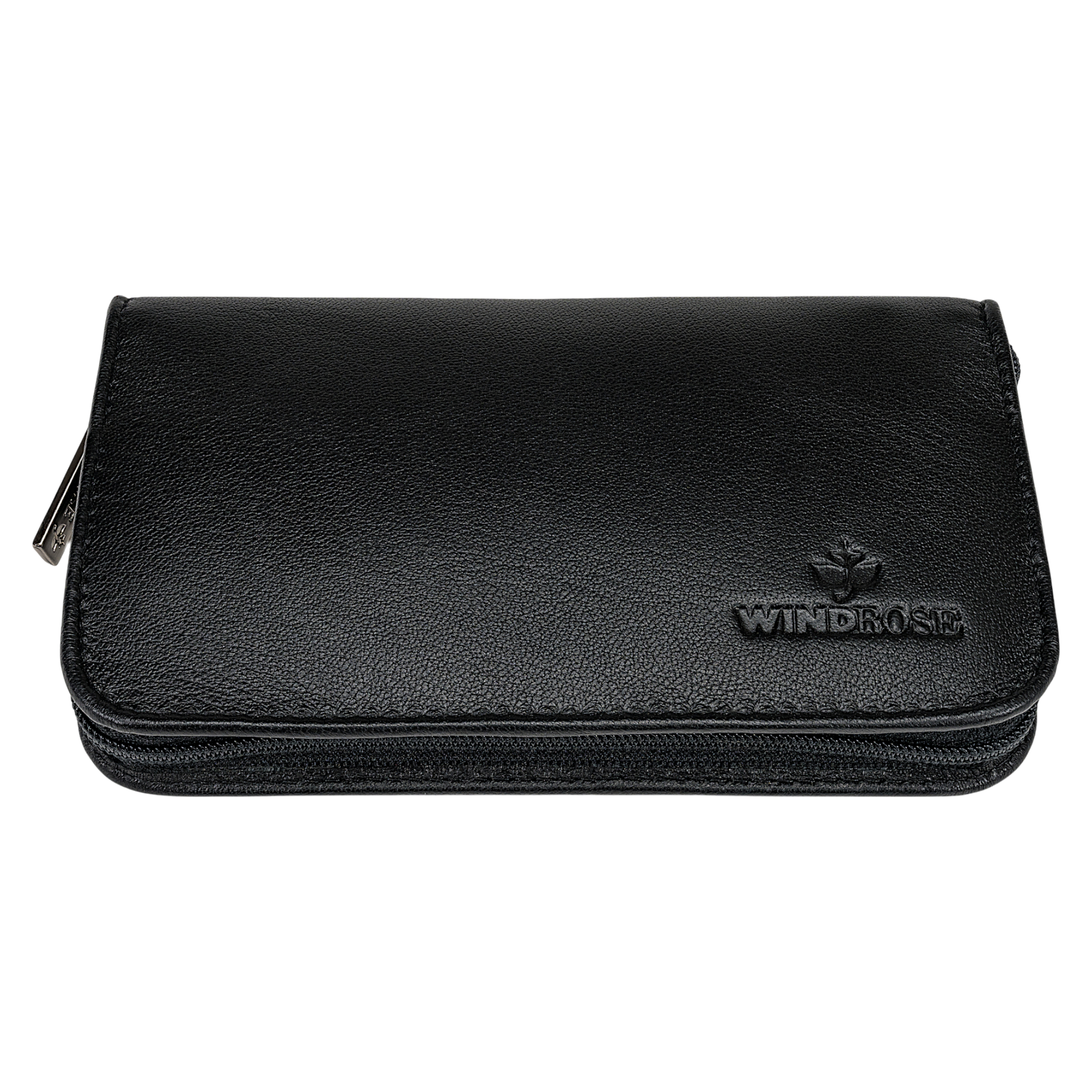 7-piece manicure case Nappa / black (full cowhide)