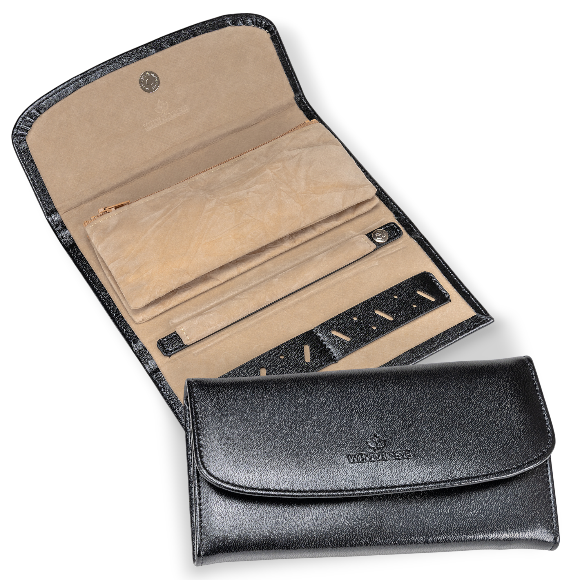 Schmucktasche Merino / schwarz