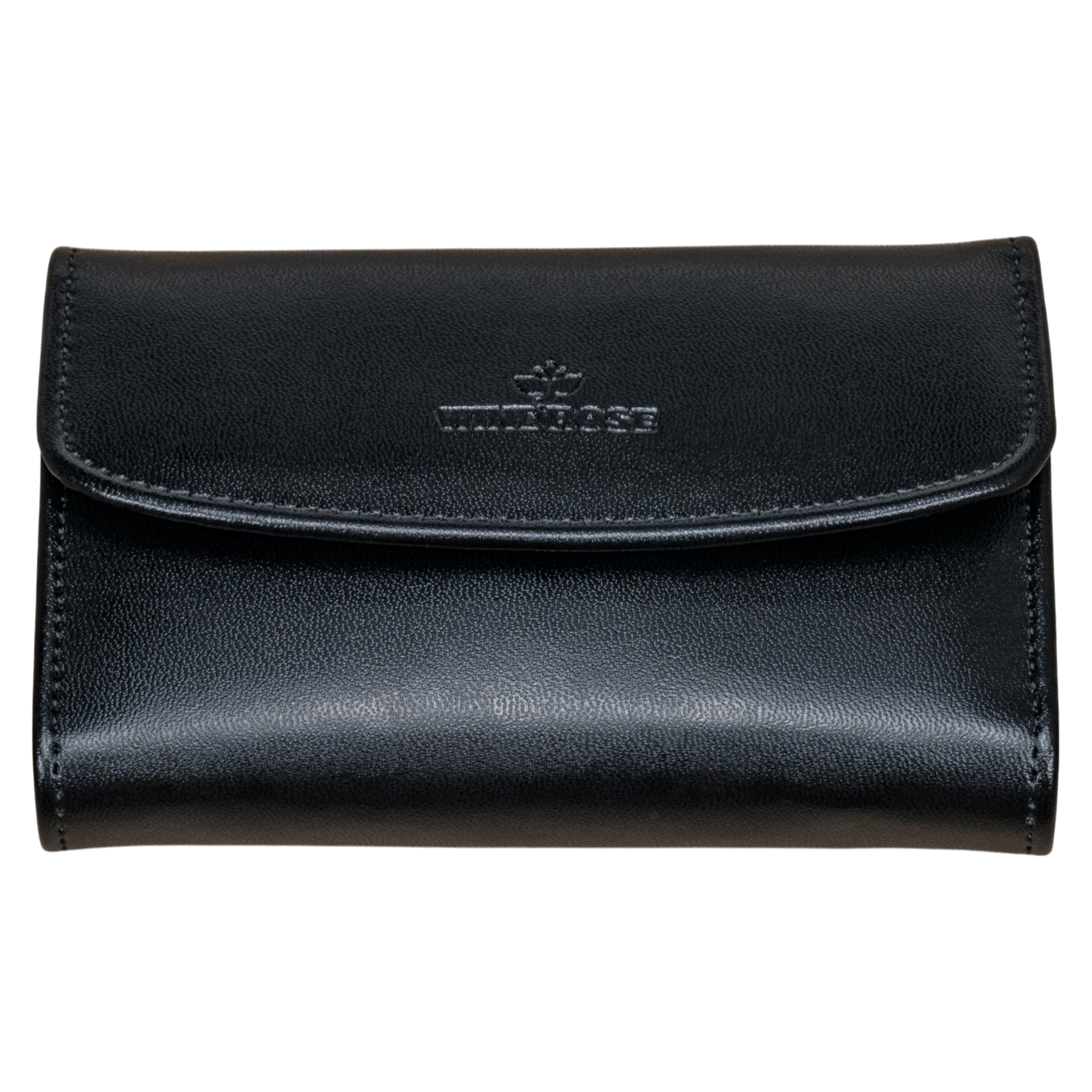 Jewelry case with integrated jewelry bag Merino / black