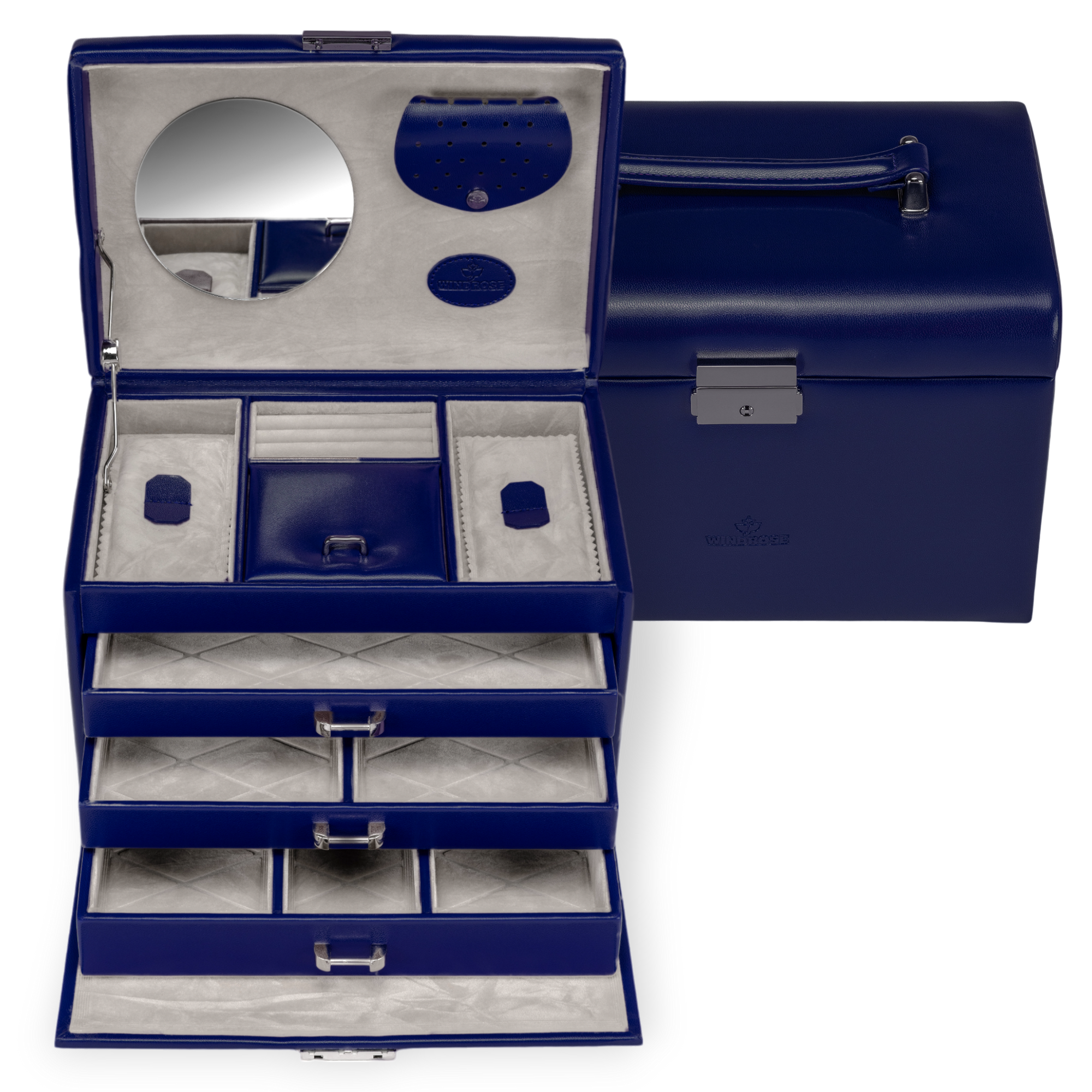 Merino Moda jewelry case / dark blue