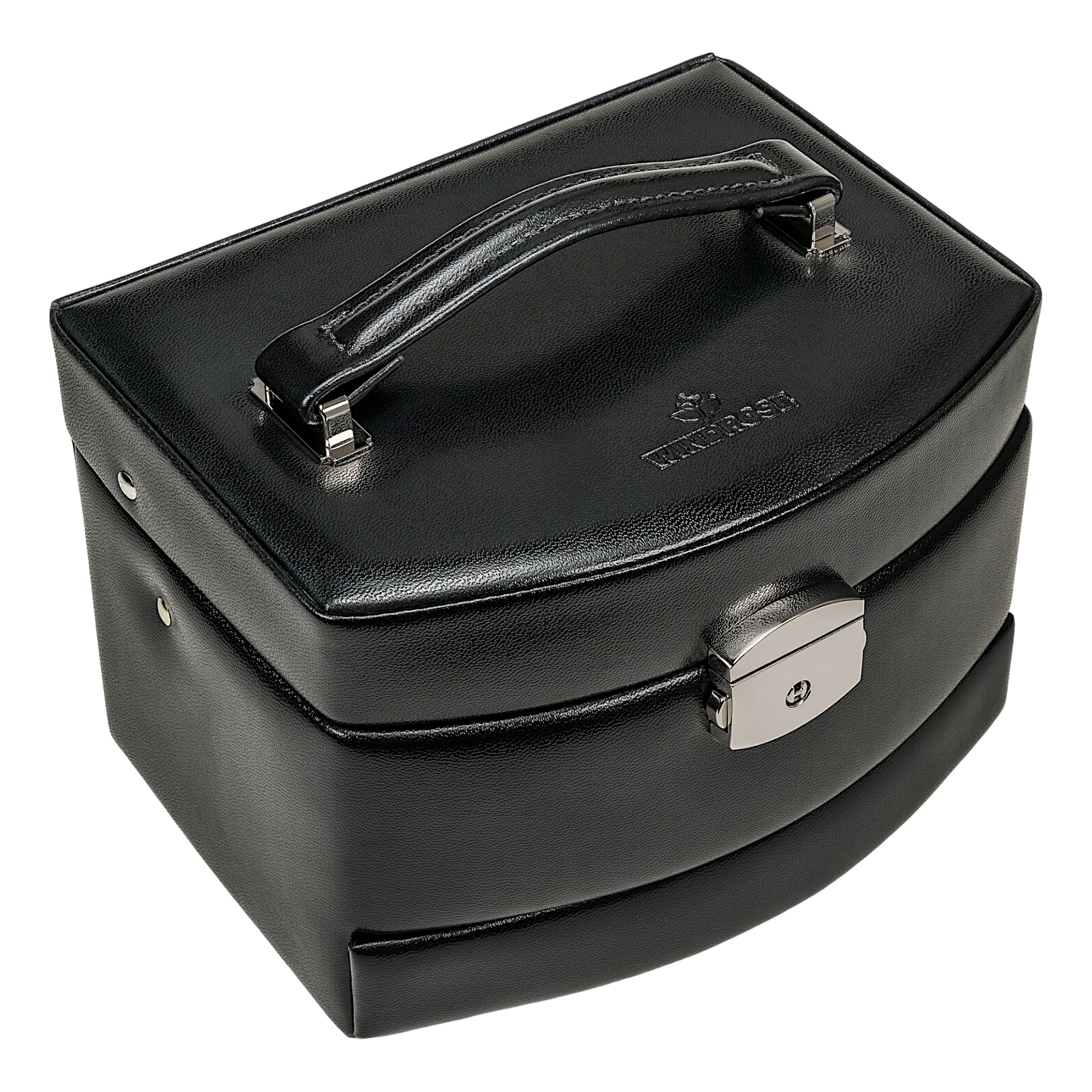 Automatic jewelry case Merino / black
