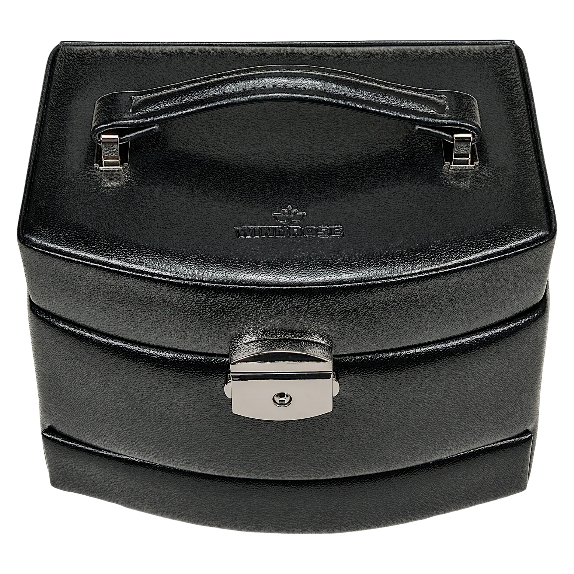 Automatic jewelry case Merino / black