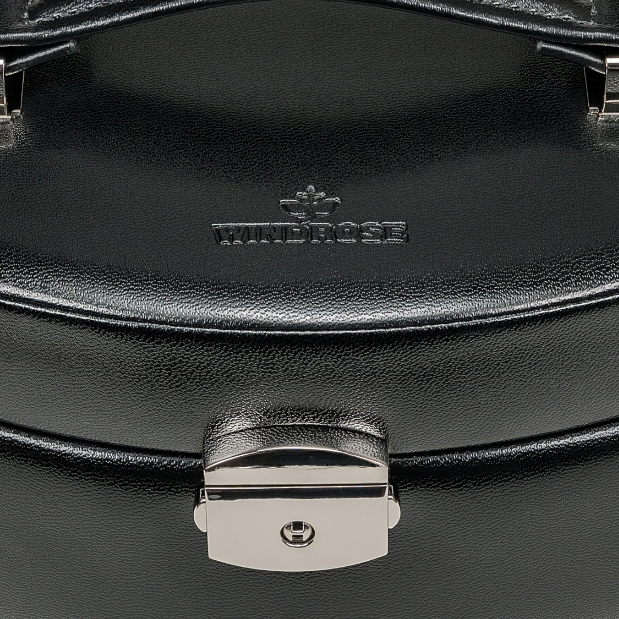 Automatic jewelry case Merino / black