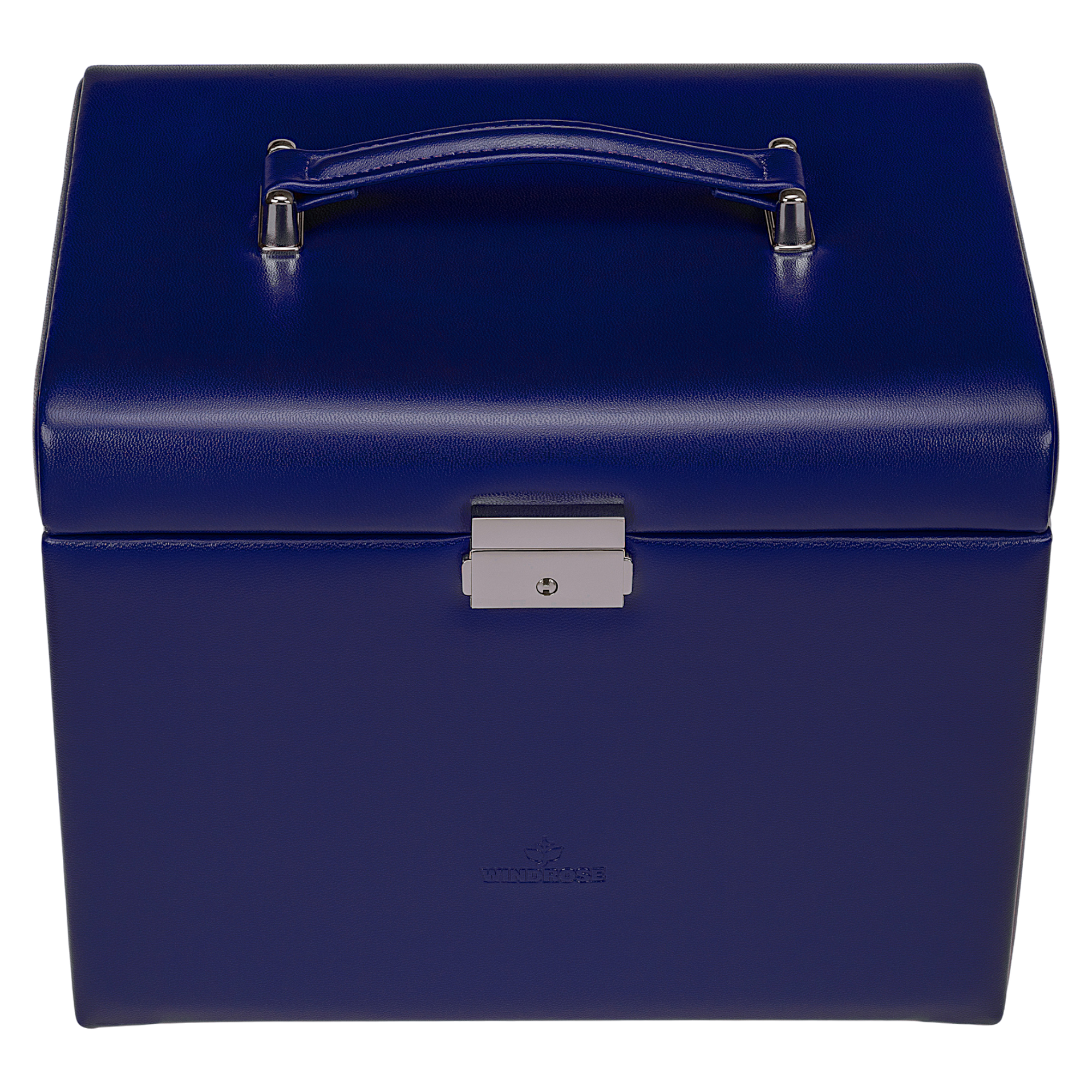 Jewelry case with integrated jewelry bag Merino Moda / dark blue