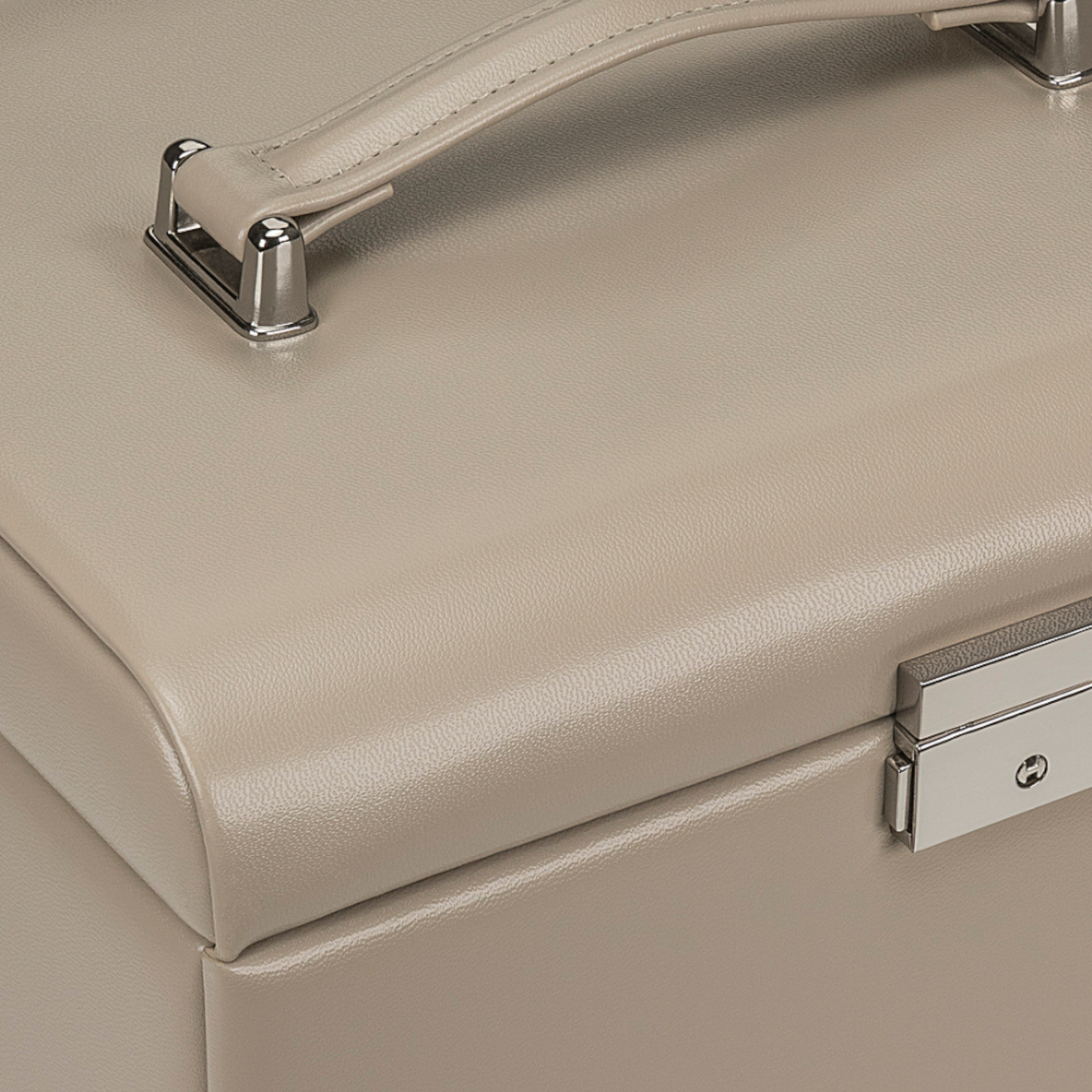 Jewelry case with integrated jewelry bag Merino Moda / beige