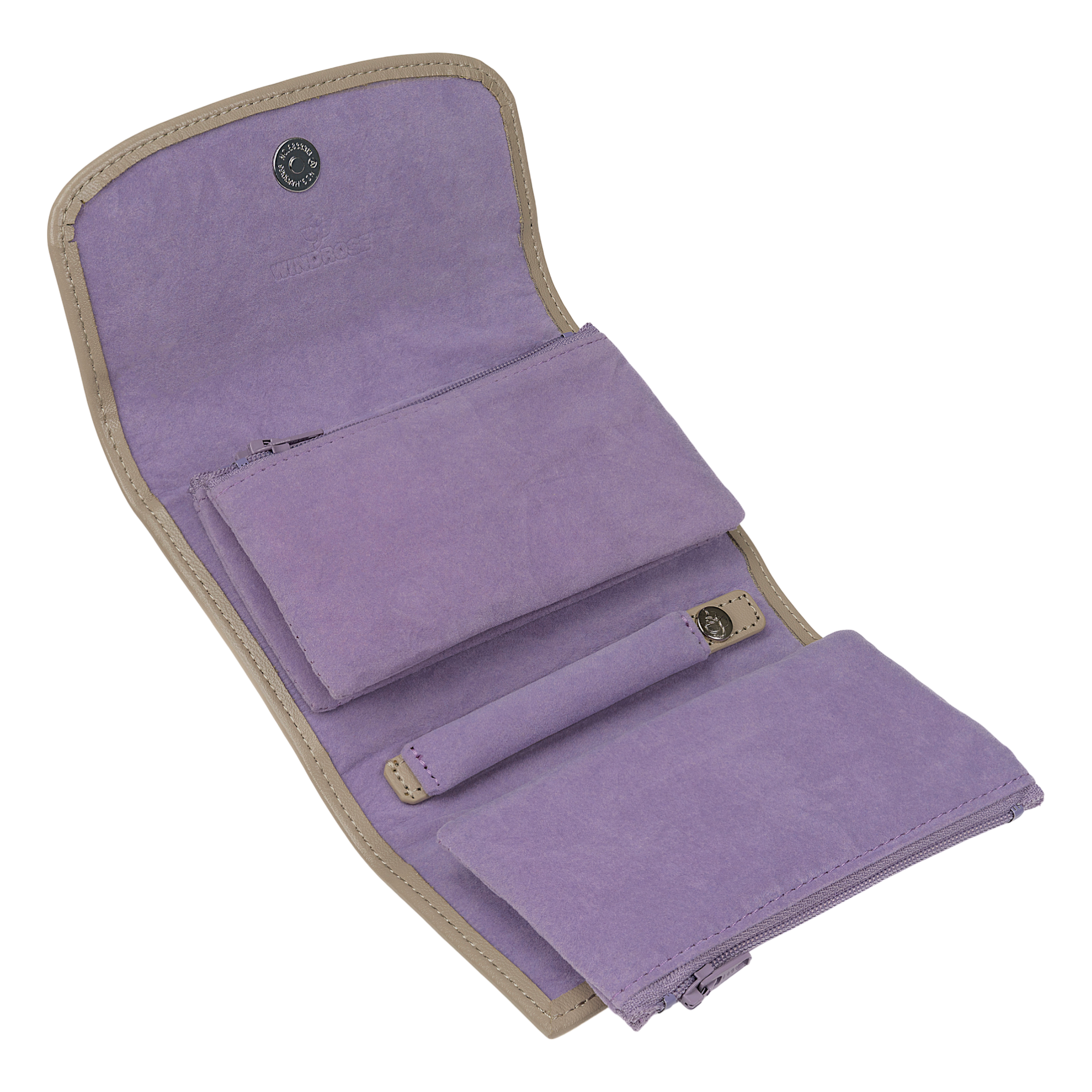 Jewelry case with integrated jewelry bag Merino Moda / beige