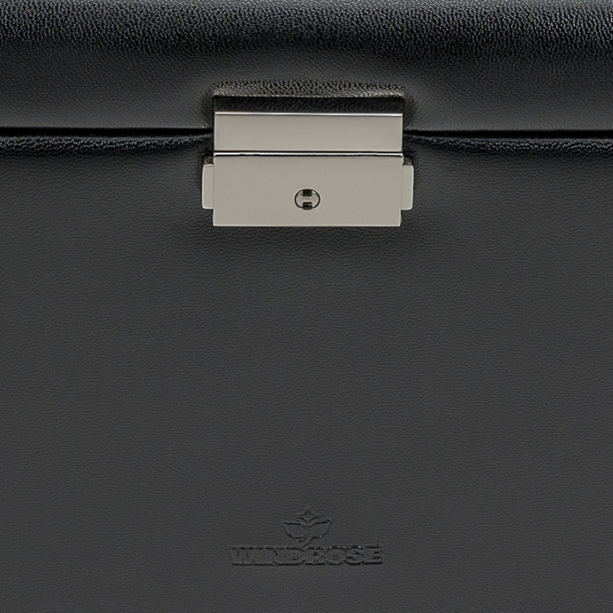 Jewelry case with integrated jewelry bag Merino Moda / black