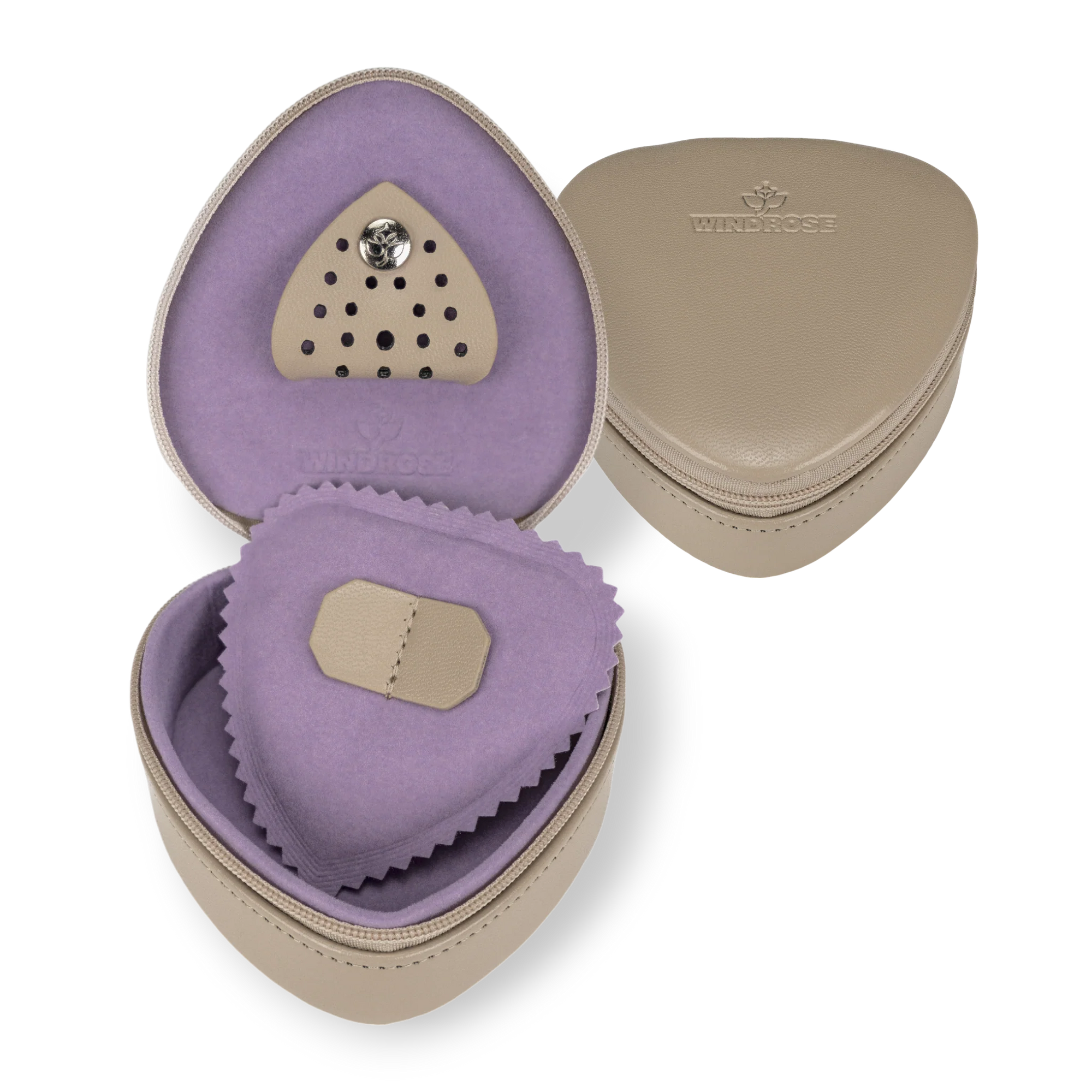Kleine Herzdose Merino Moda / beige