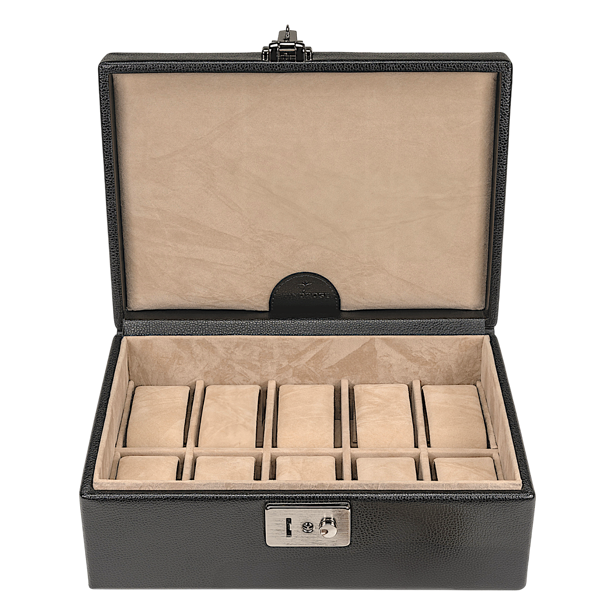 Beluga watch case / black (leather)