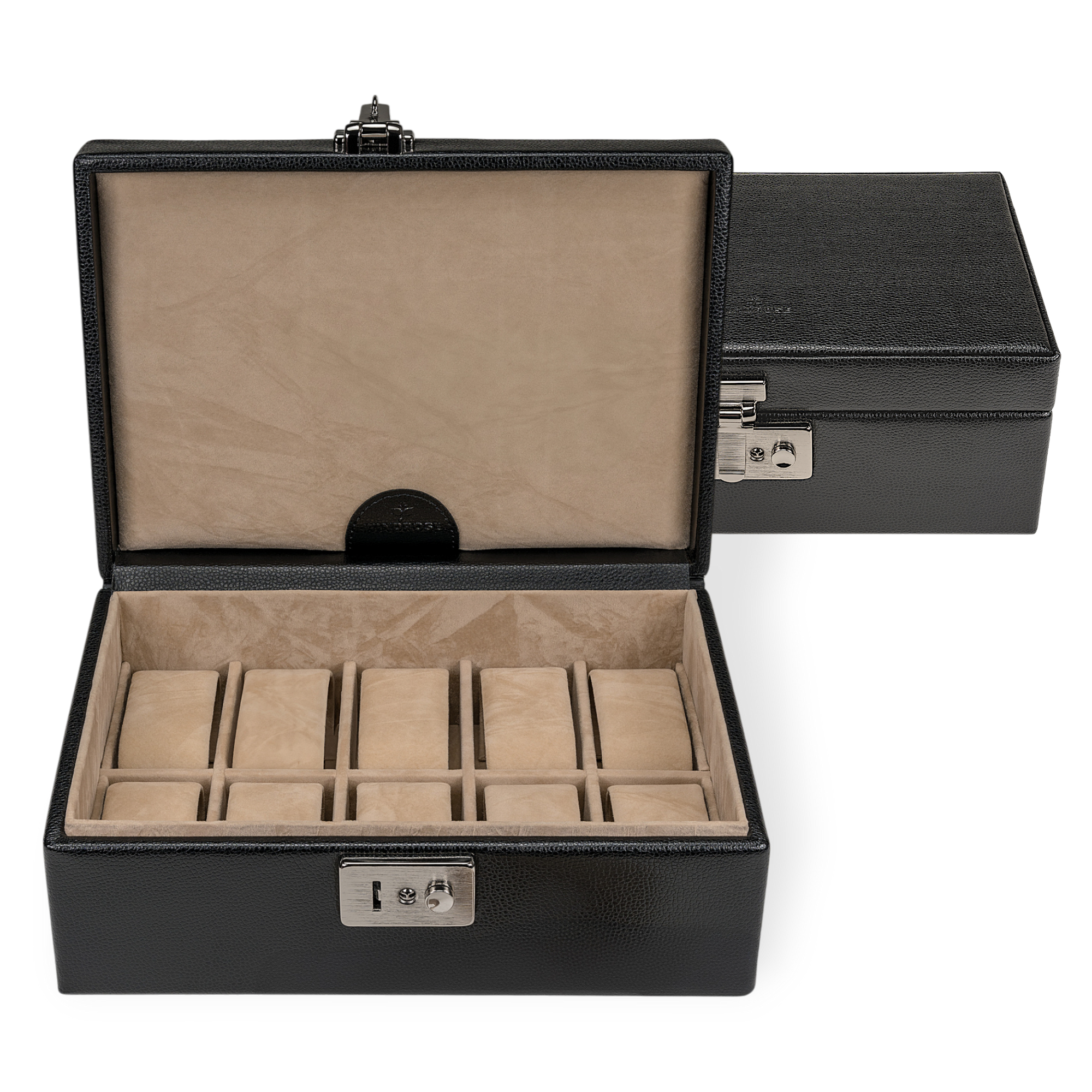 Beluga watch case / black (leather)