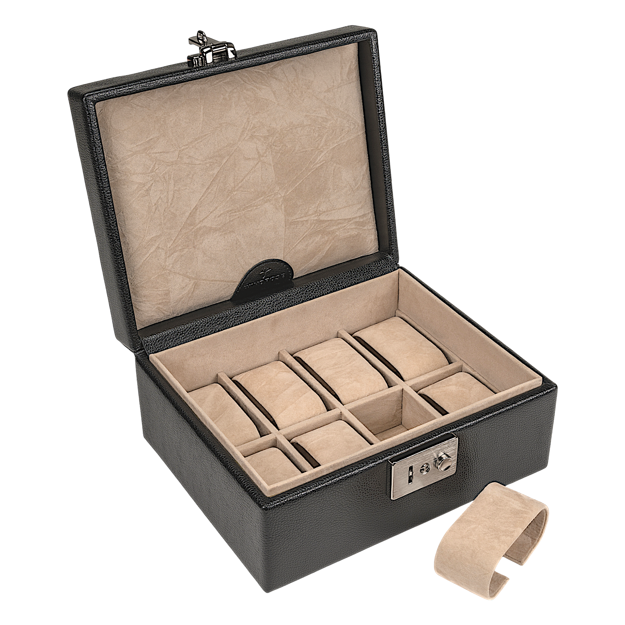 Beluga watch box / black (leather)