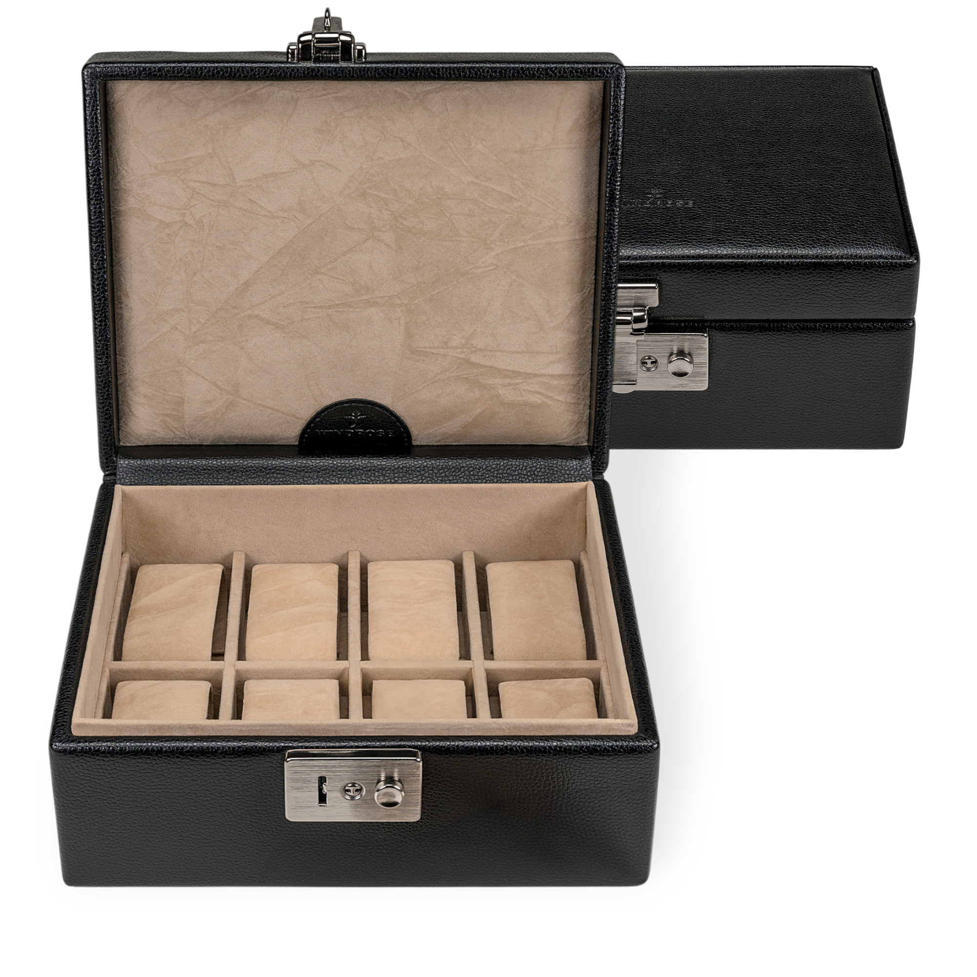 Beluga watch box / black (leather)