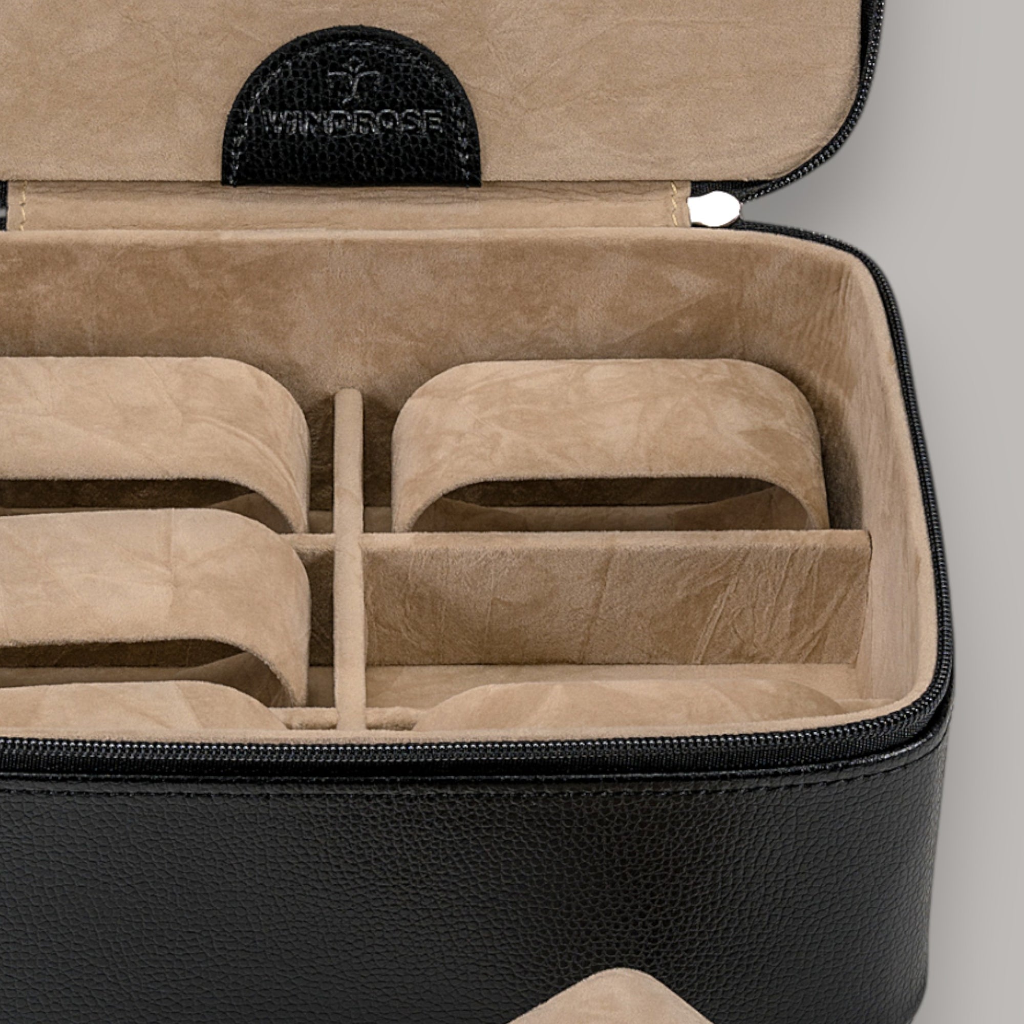 Beluga watch box / black (leather)