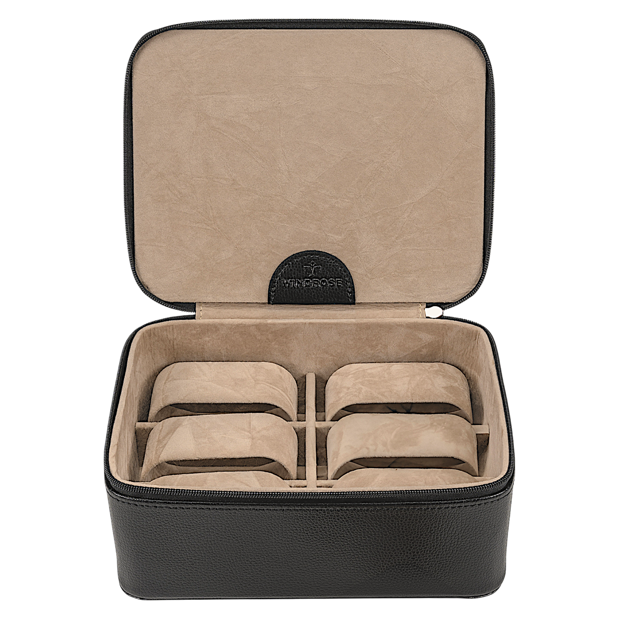 Beluga watch box / black (leather)