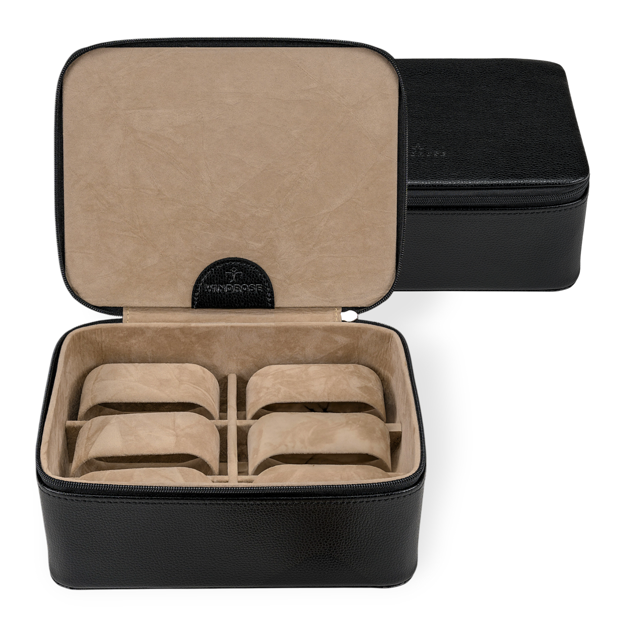 Beluga watch box / black (leather)