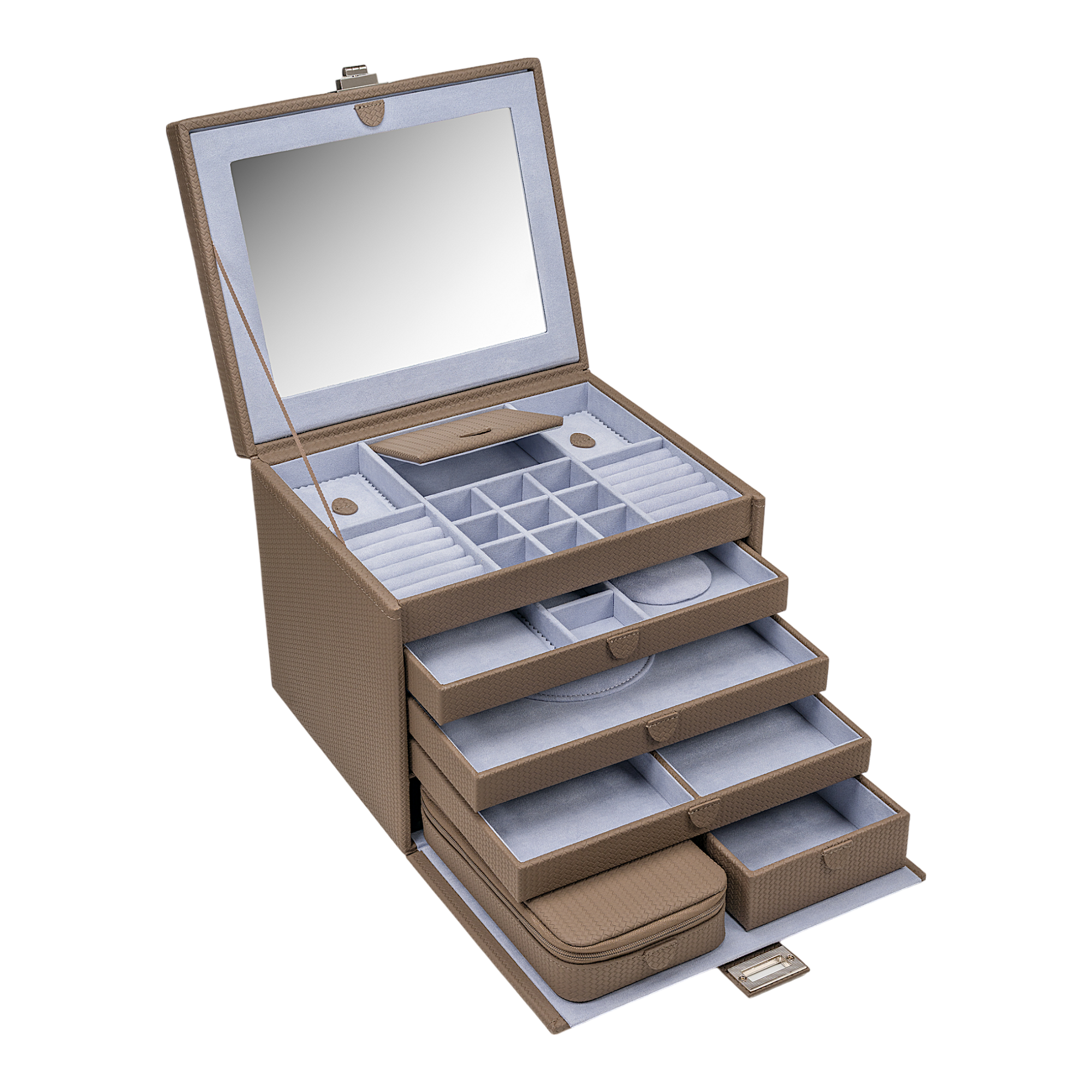 Jewelry case XL with travel case Corbello / mocca