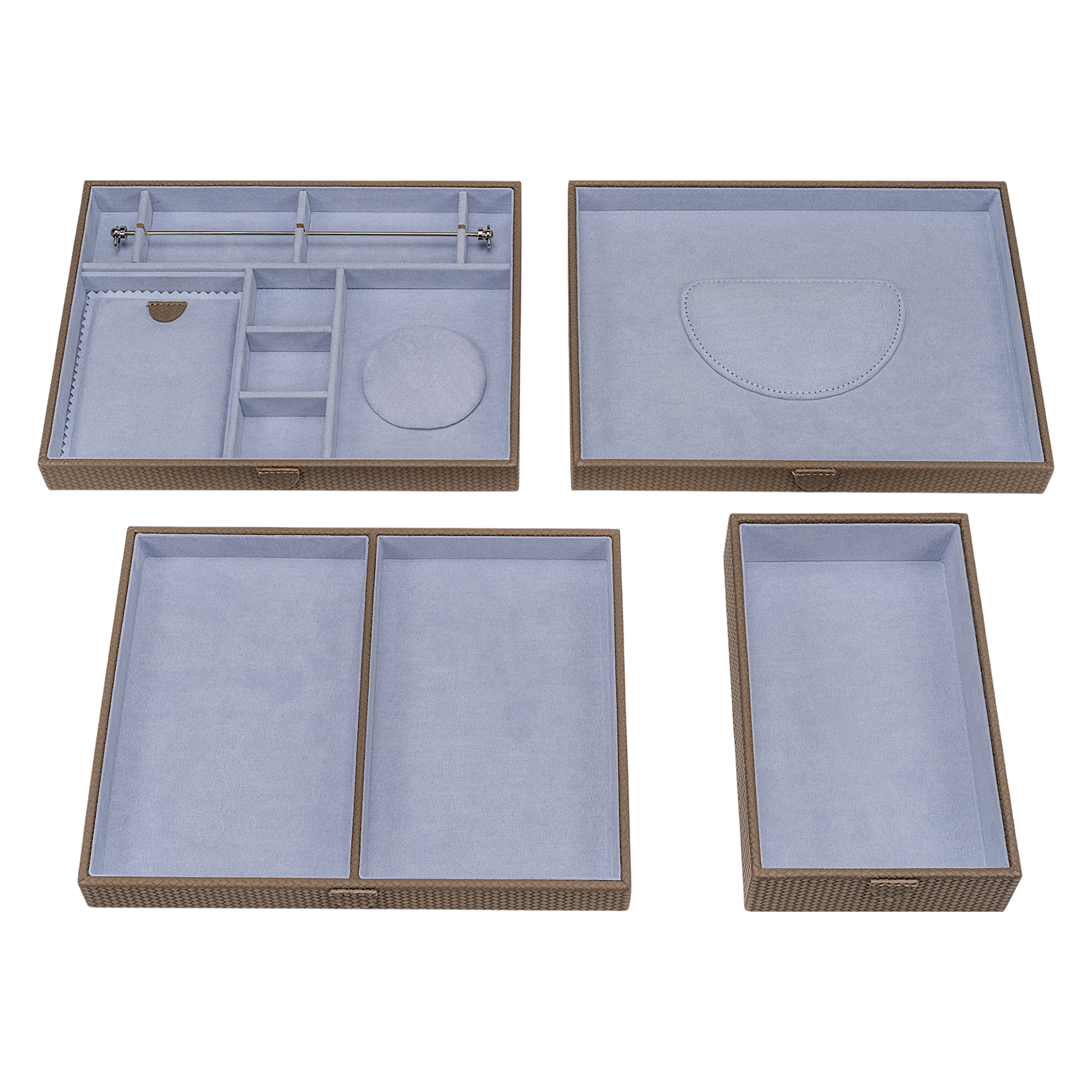 Jewelry case XL with travel case Corbello / mocca