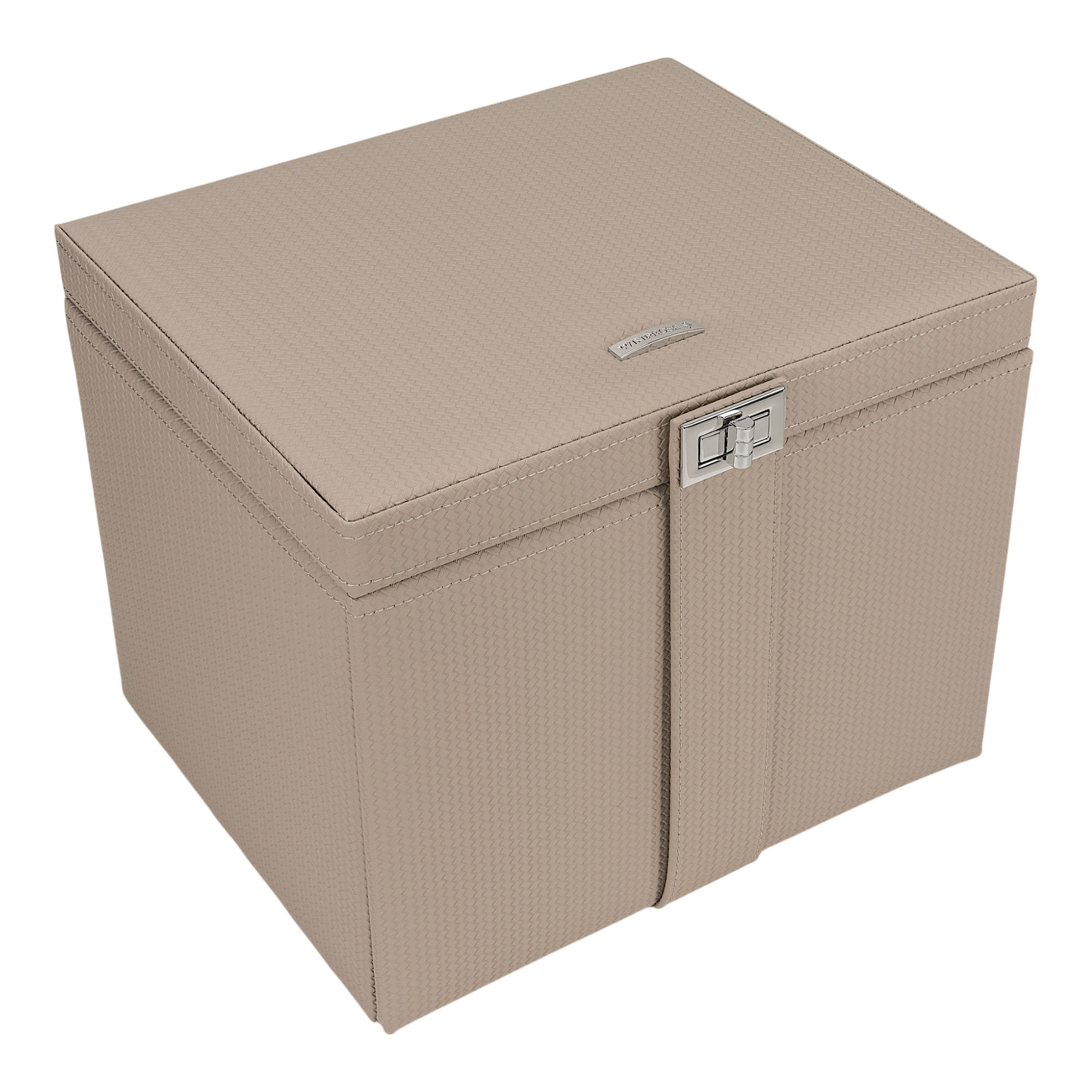 XL jewelry case with travel pouch Corbello / taupe