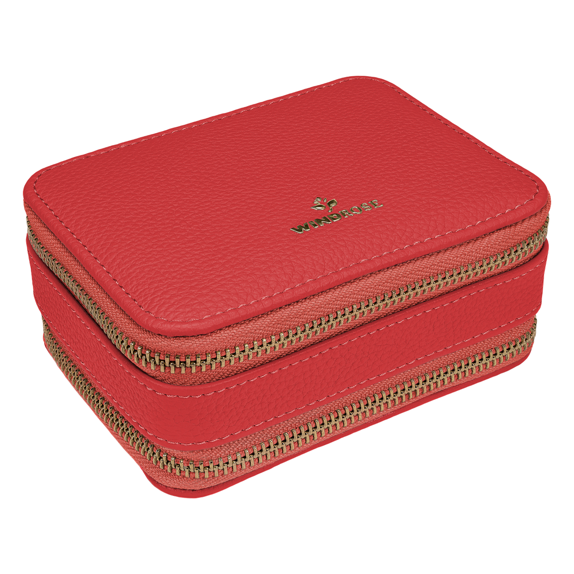 Jewelry case S with zipper Aurora / coral