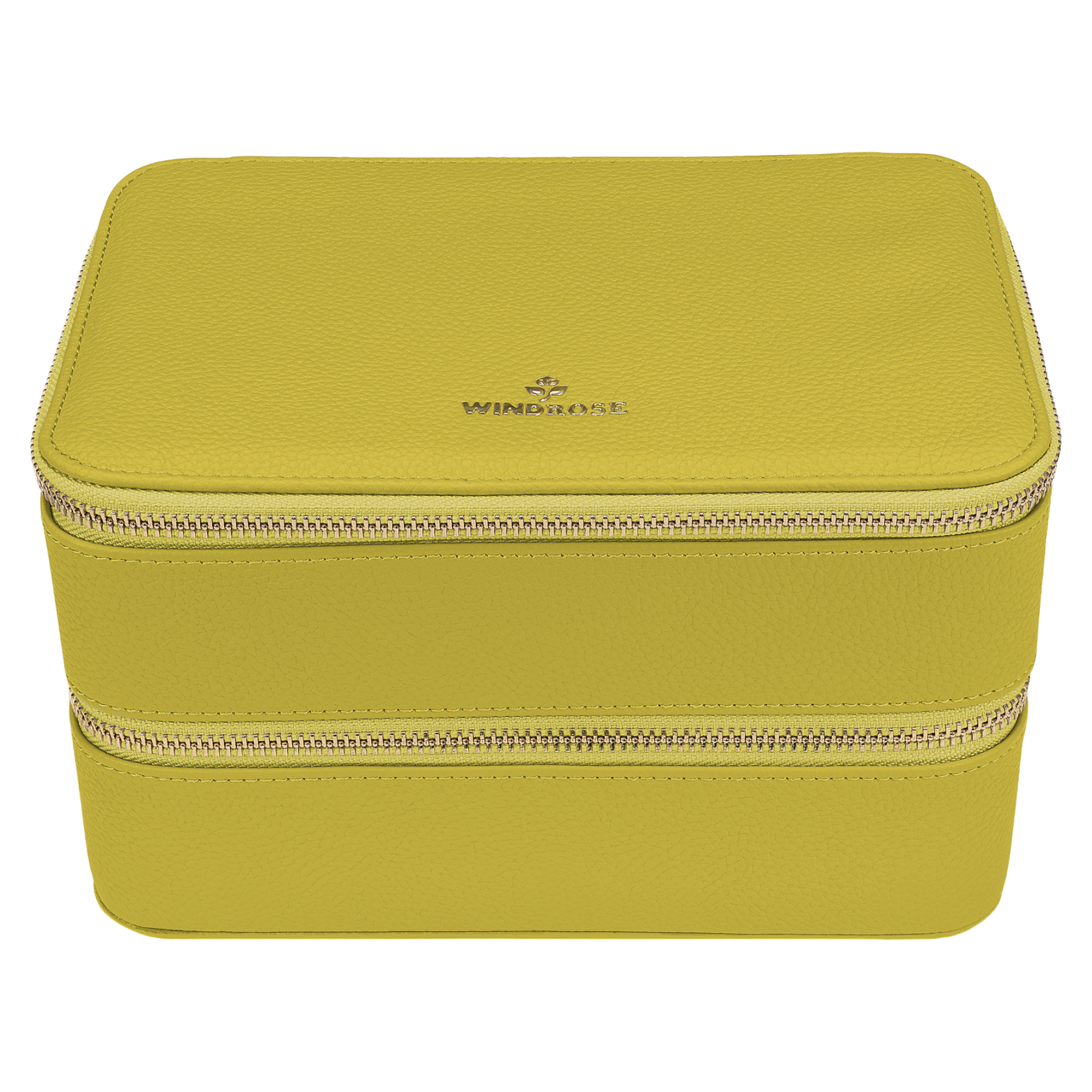 Jewelry case L with zipper Aurora / lime