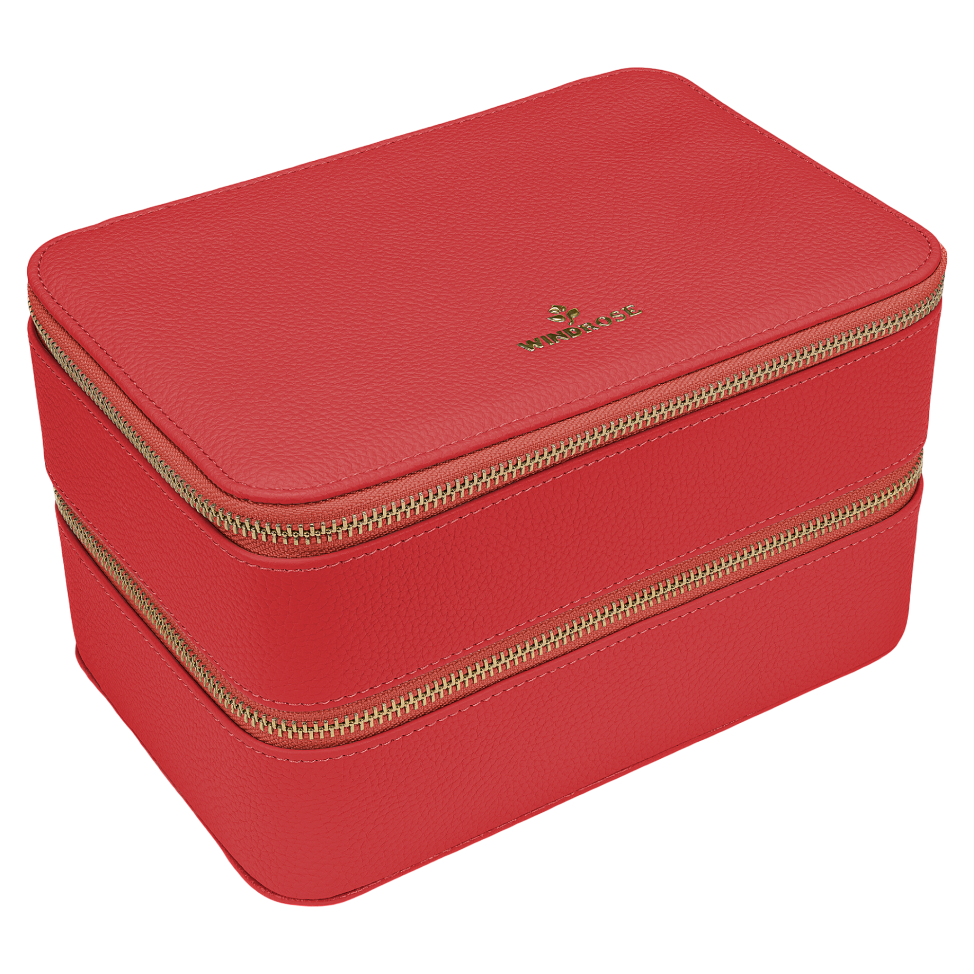 Jewelry case L with zipper Aurora / coral