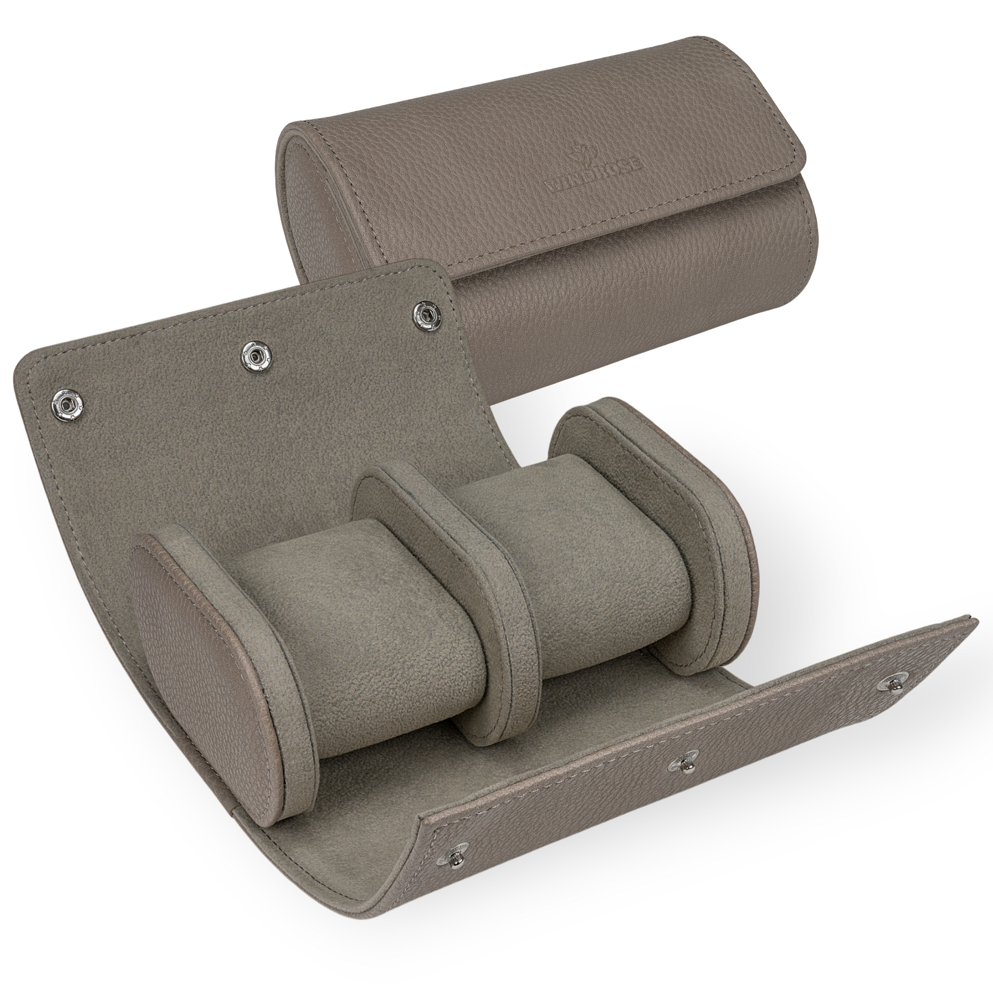 Watch case for 2 watches Tempora / taupe