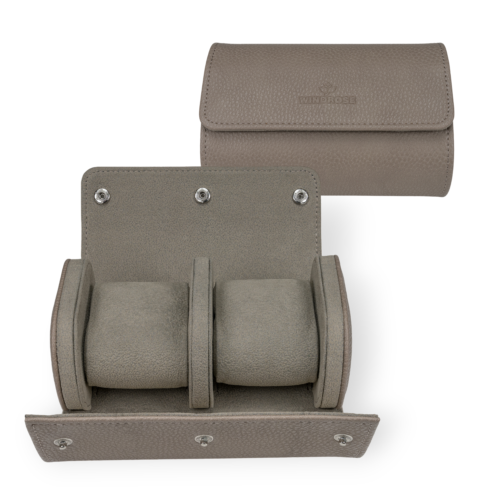 Watch case for 2 watches Tempora / taupe