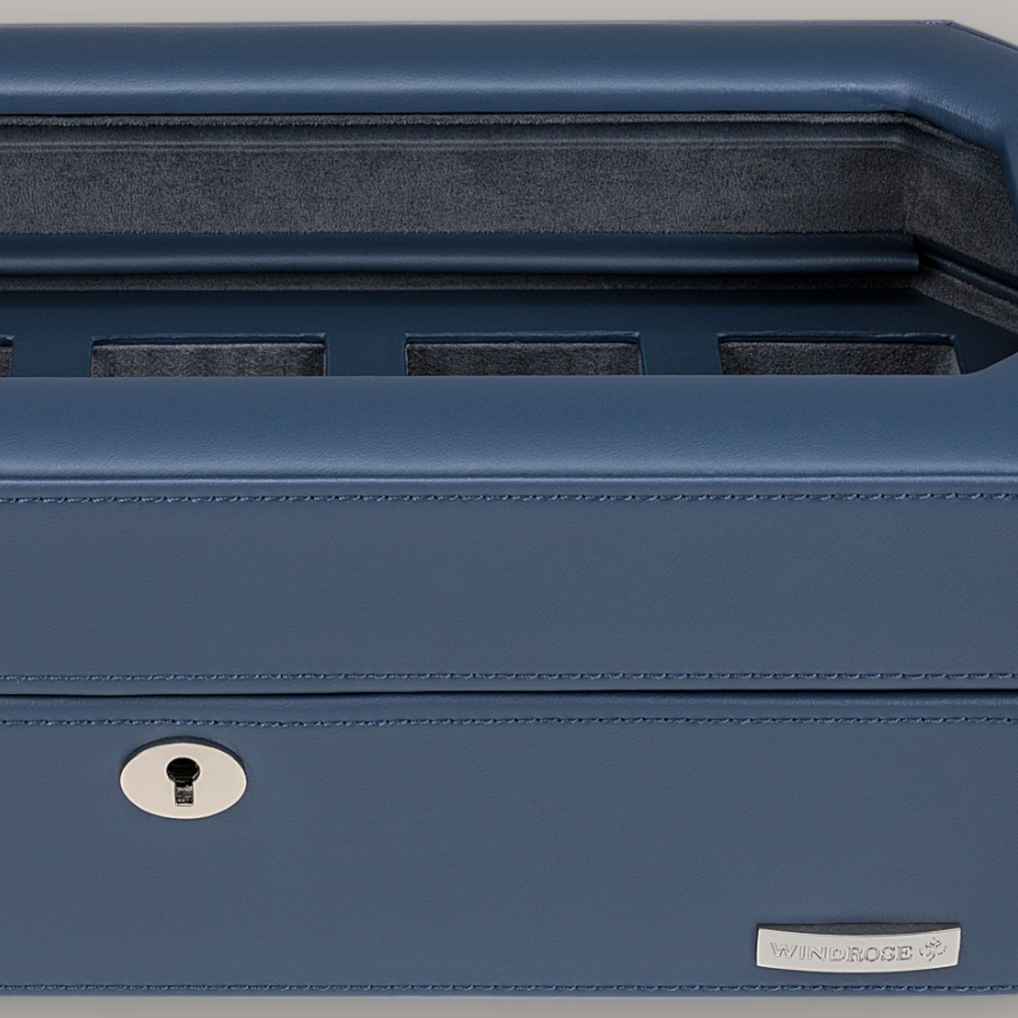 Watch case for 5 watches Tempora / light blue
