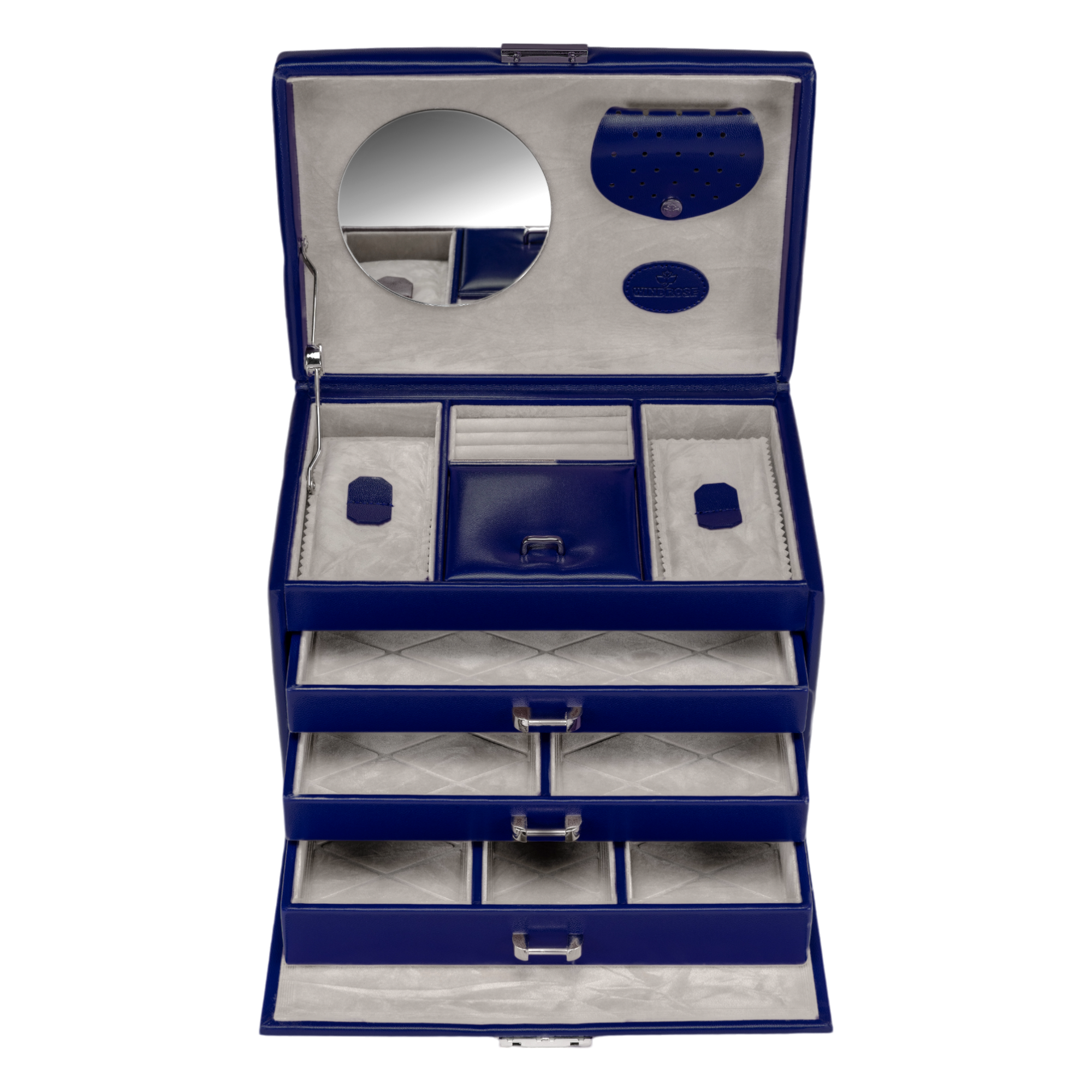 Merino Moda jewelry case / dark blue