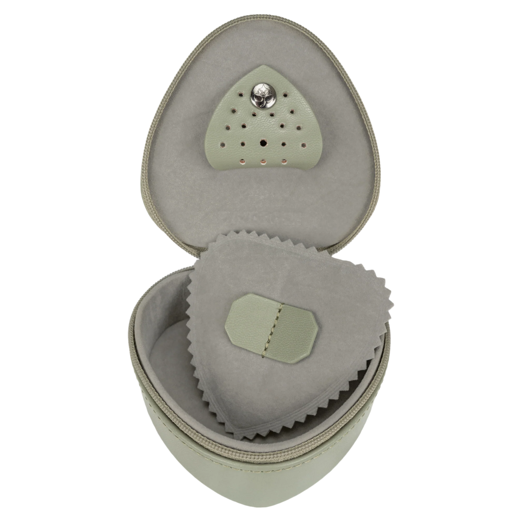 Kleine Herzdose Merino Moda / salbei