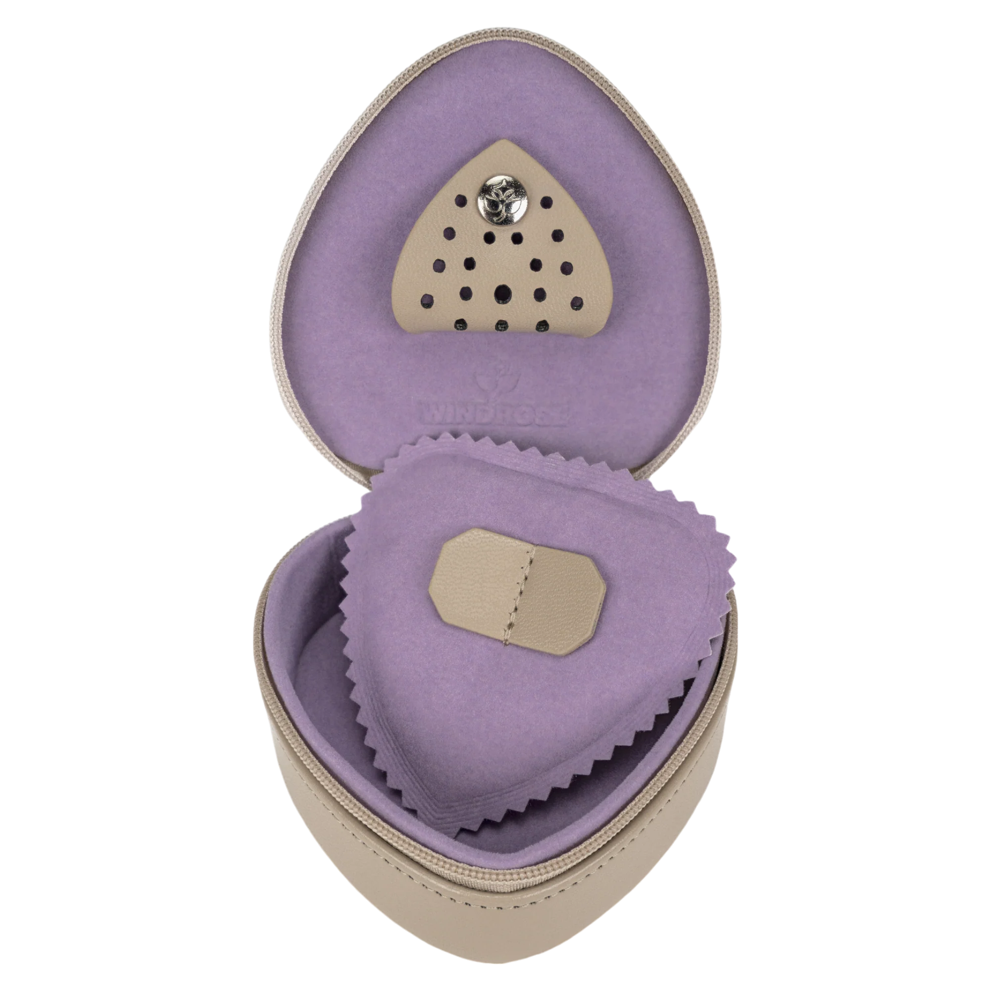 Kleine Herzdose Merino Moda / beige
