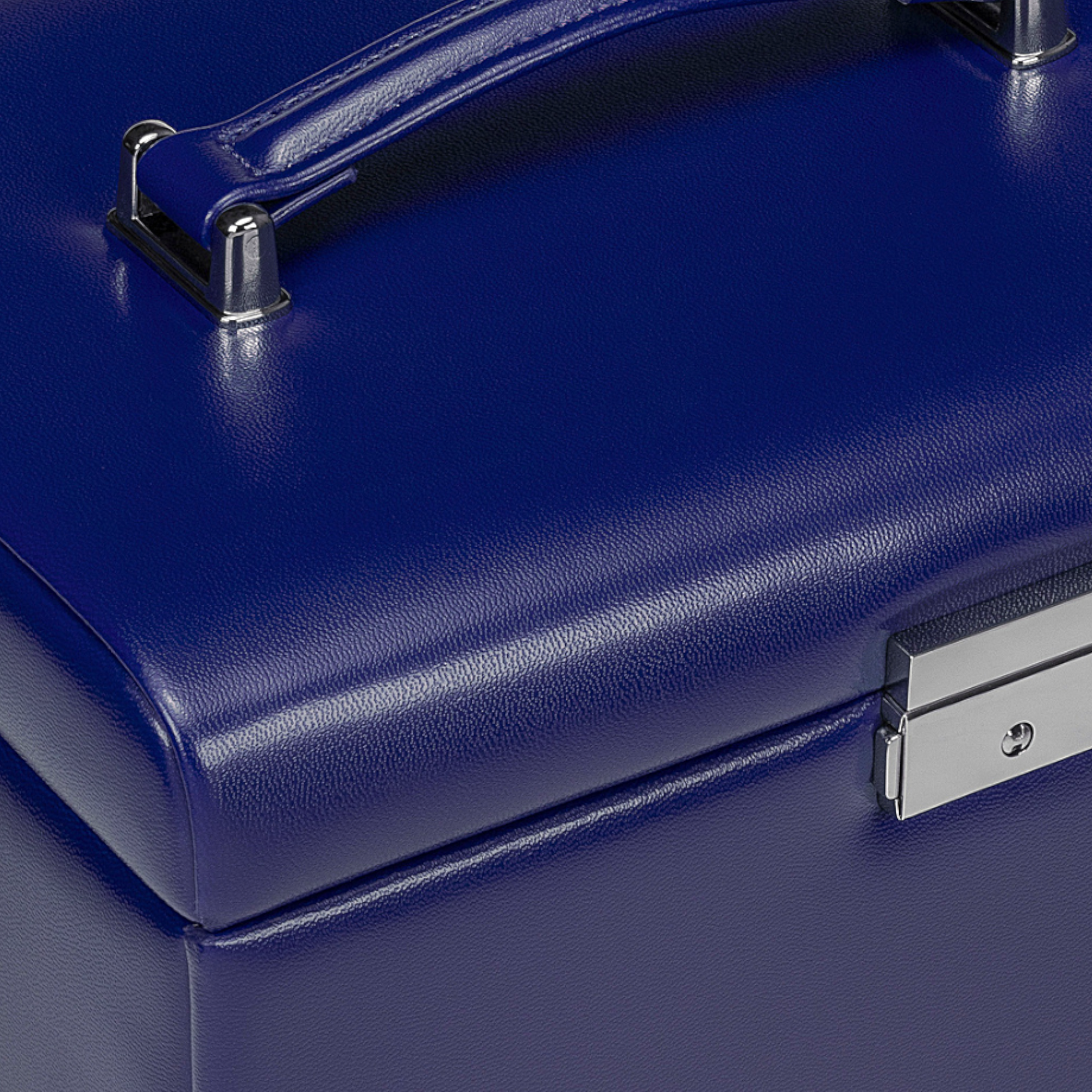 Jewelry case with integrated jewelry bag Merino Moda / dark blue