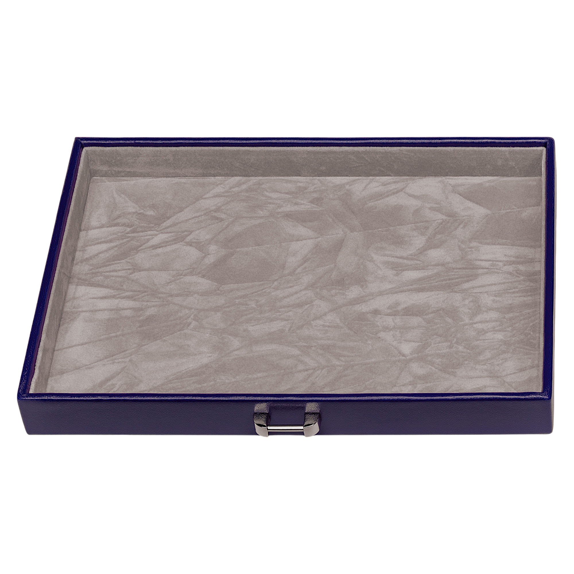 Jewelry case with integrated jewelry bag Merino Moda / dark blue