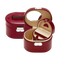 Schmuckkoffer klein mit Einsatz (als seperates Reiseetui verwendbar) Merino / rot