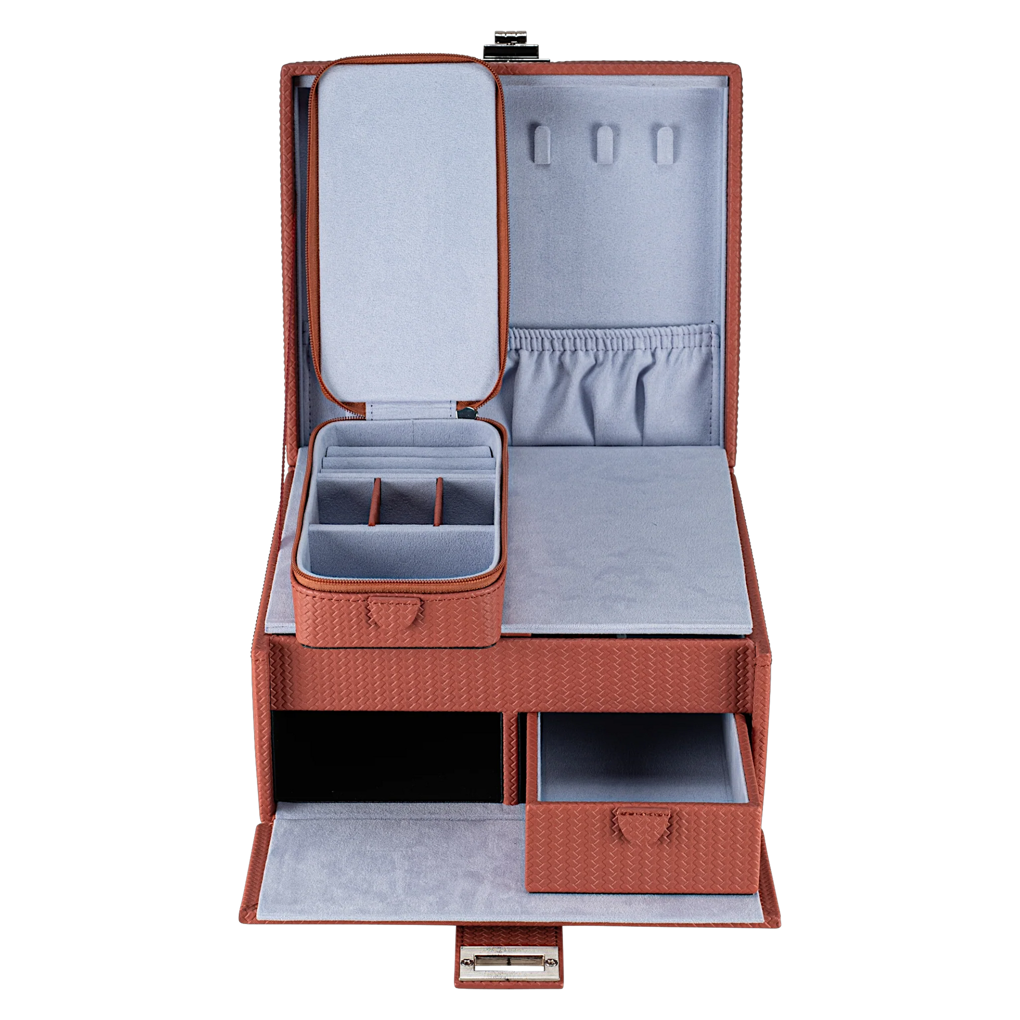 Jewelry case M with insert Corbello / terracotta