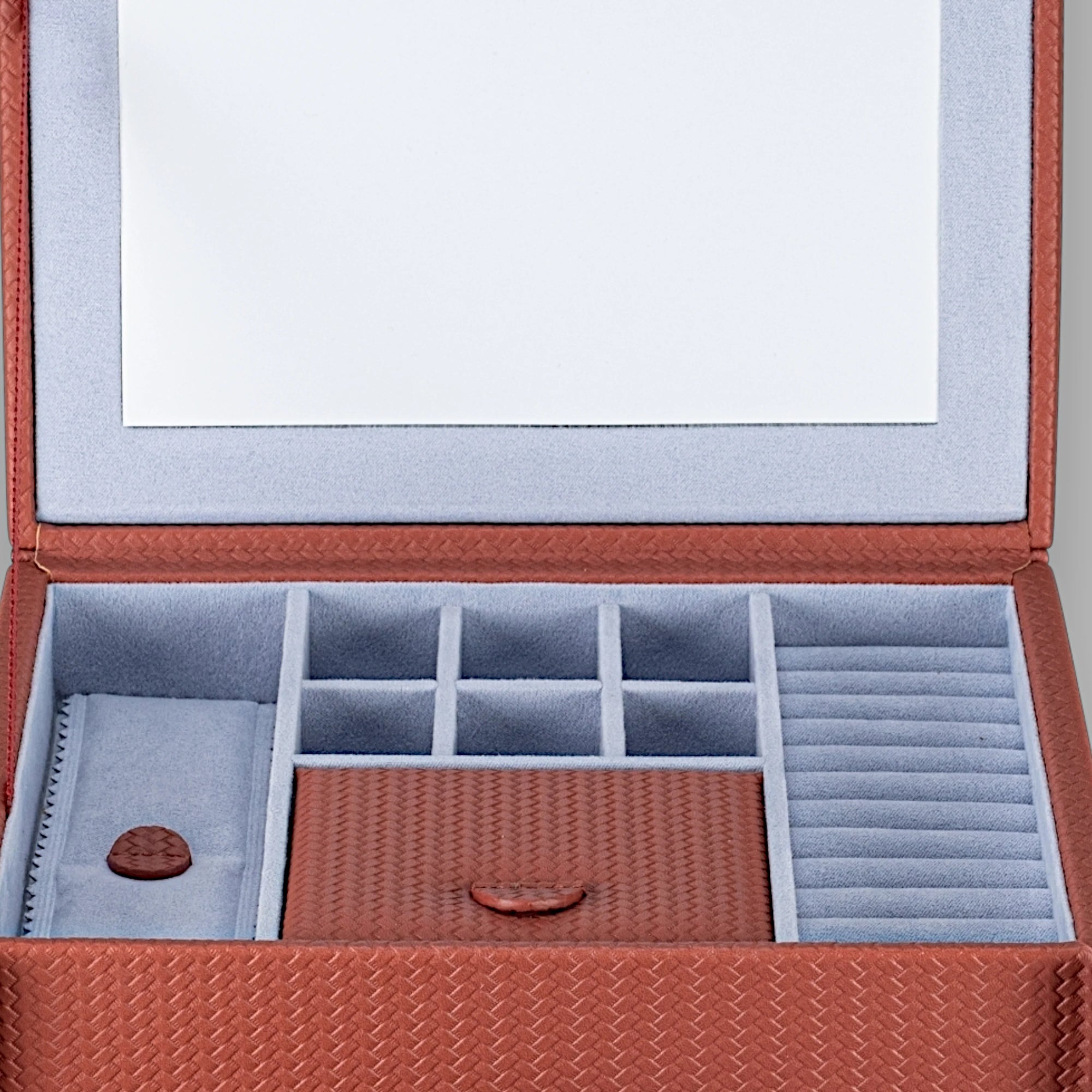Jewelry case M with insert Corbello / terracotta