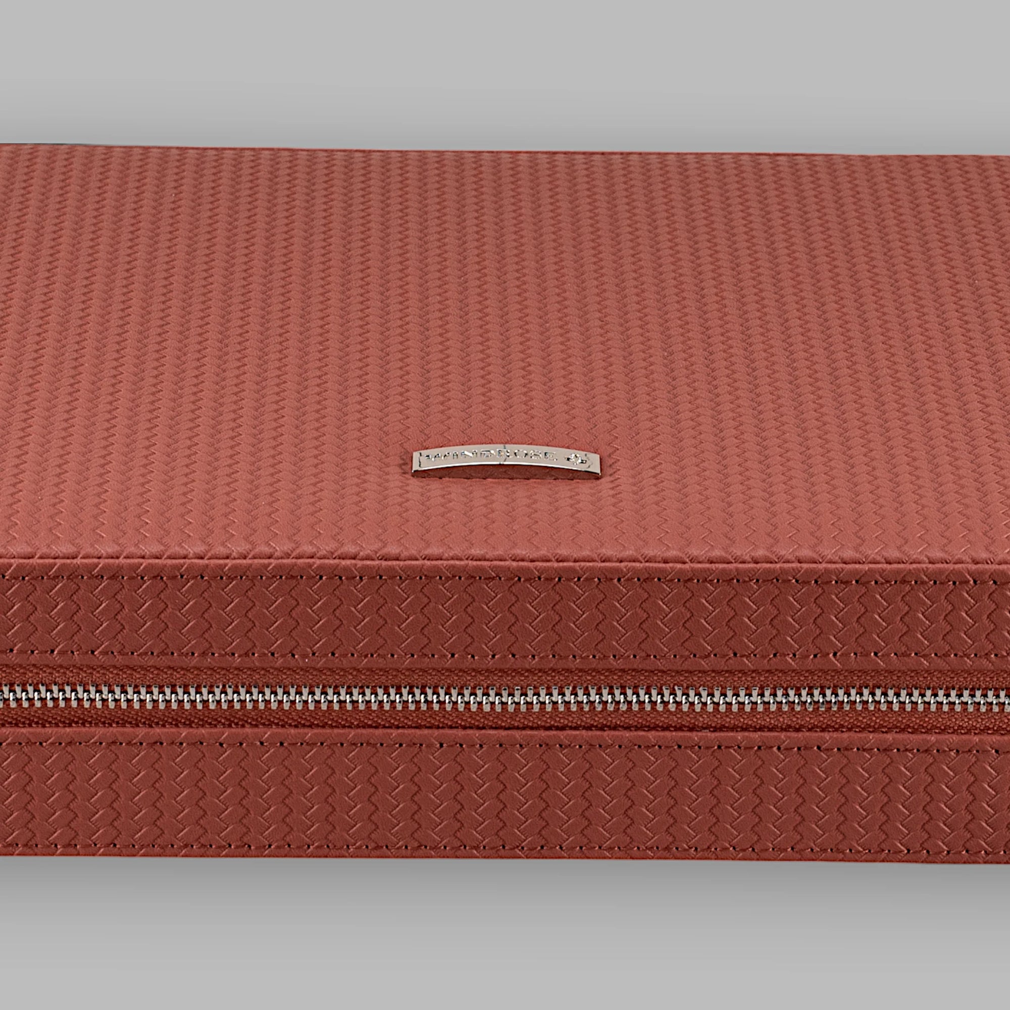 Reissverschluss Schmuckbox Corbello / terrakotta