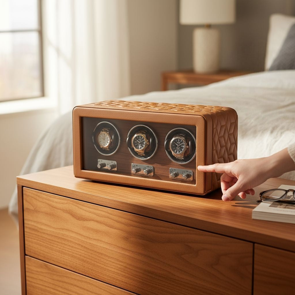 Uhrenbeweger 3 Uhren Noblesse / braun