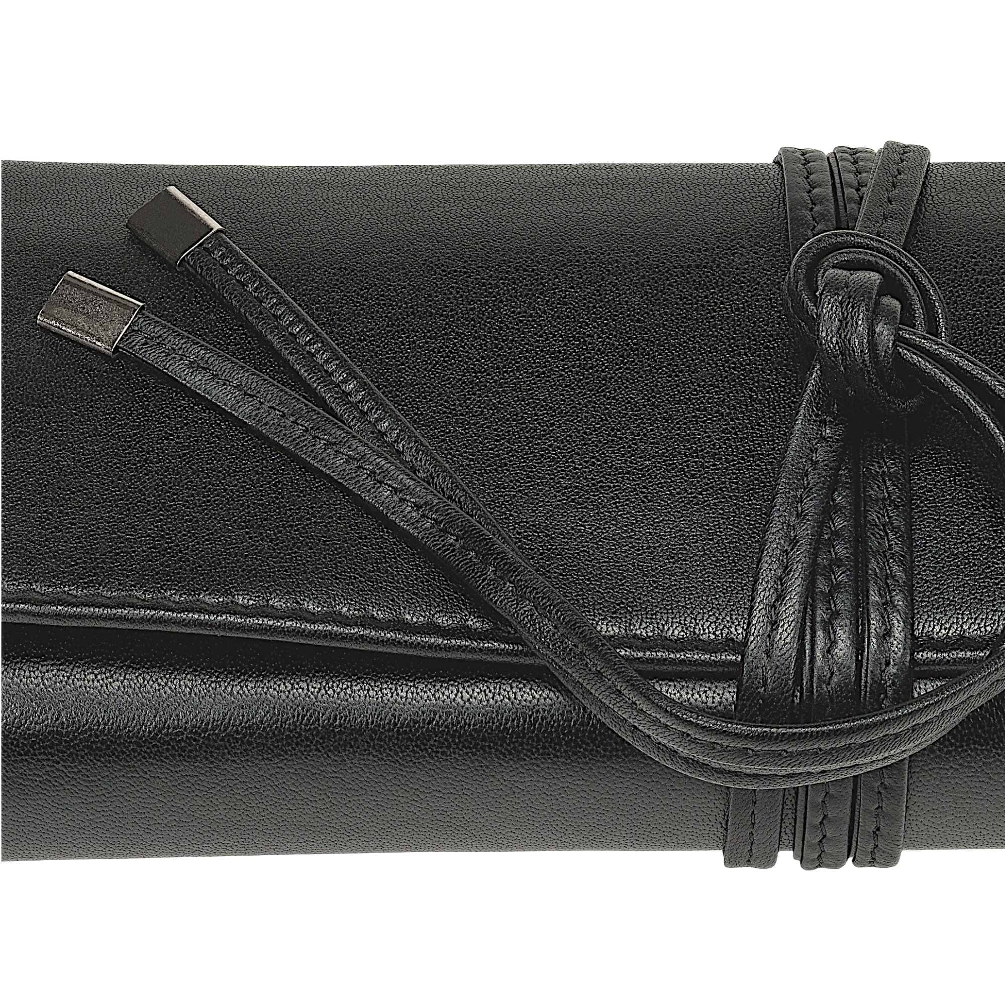 Jewelry roll nappa / black (full cowhide)